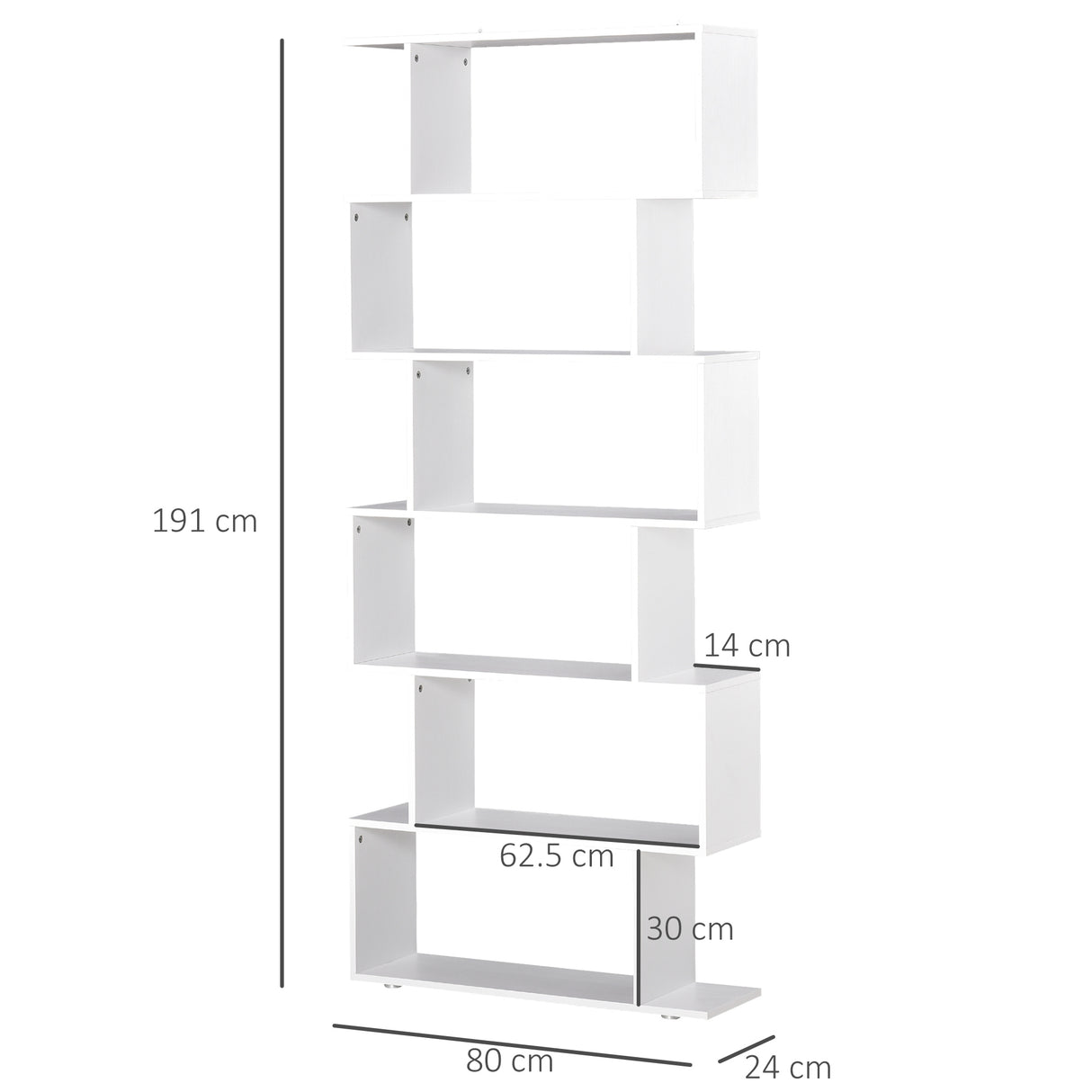 easycomfort easycomfort libreria di design mobili ufficio scaffale in legno 80x24x191cm bianco opaco ean 8054111848879