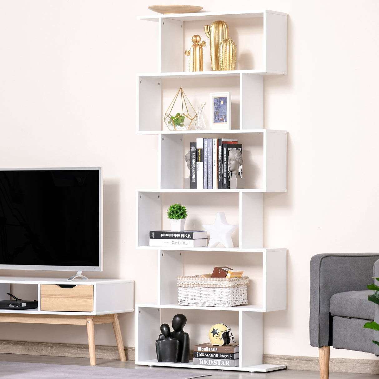 easycomfort easycomfort libreria di design mobili ufficio scaffale in legno 80x24x191cm bianco opaco ean 8054111848879