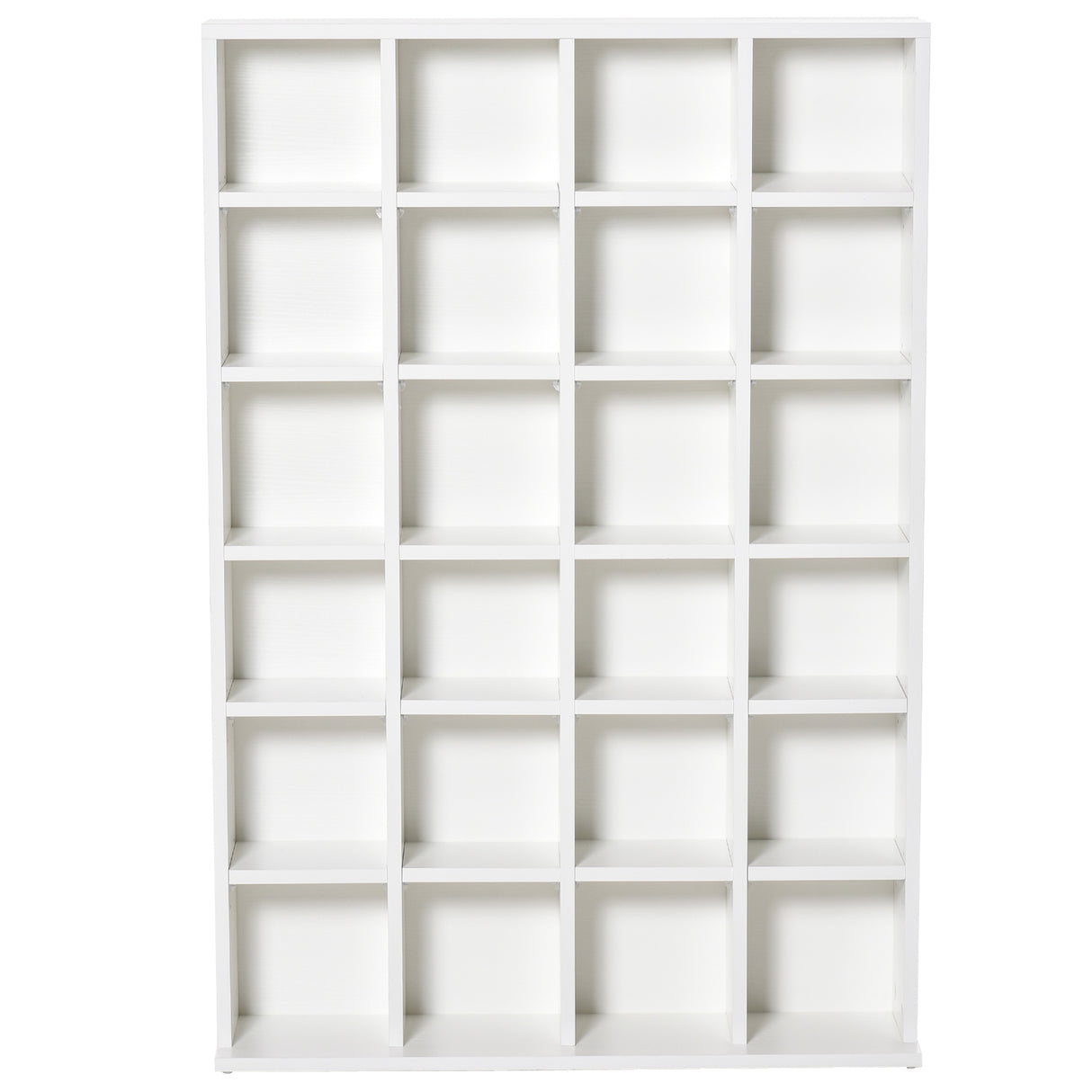 easycomfort easycomfort mobile libreria in legno 24 scomparti bianco 130.5x89x20cm ean 8054144131115