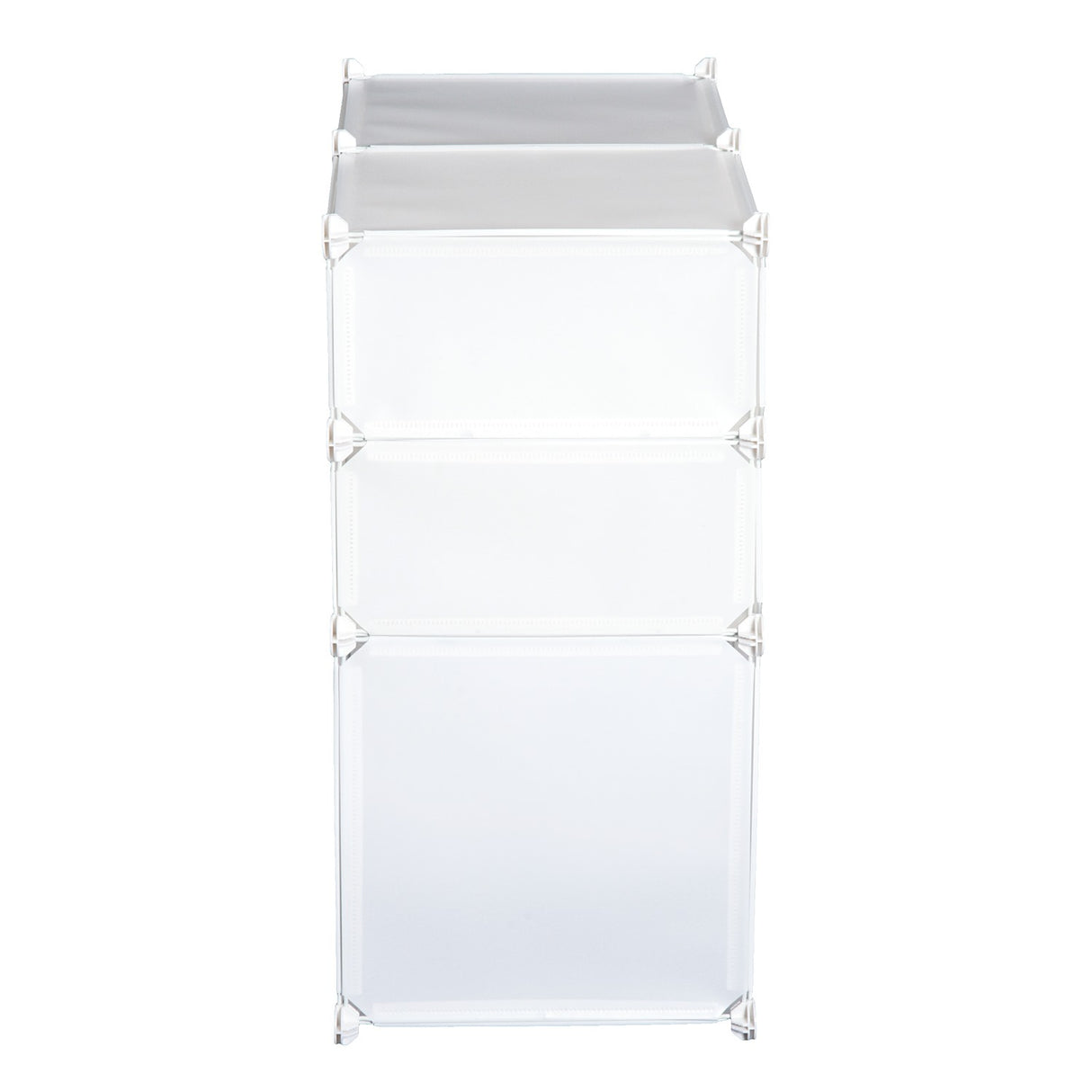 easycomfort easycomfort armadio guardaroba scarpiera modulare in plastica 6 cubi bianco 75x37x73cm ean 8054111842181