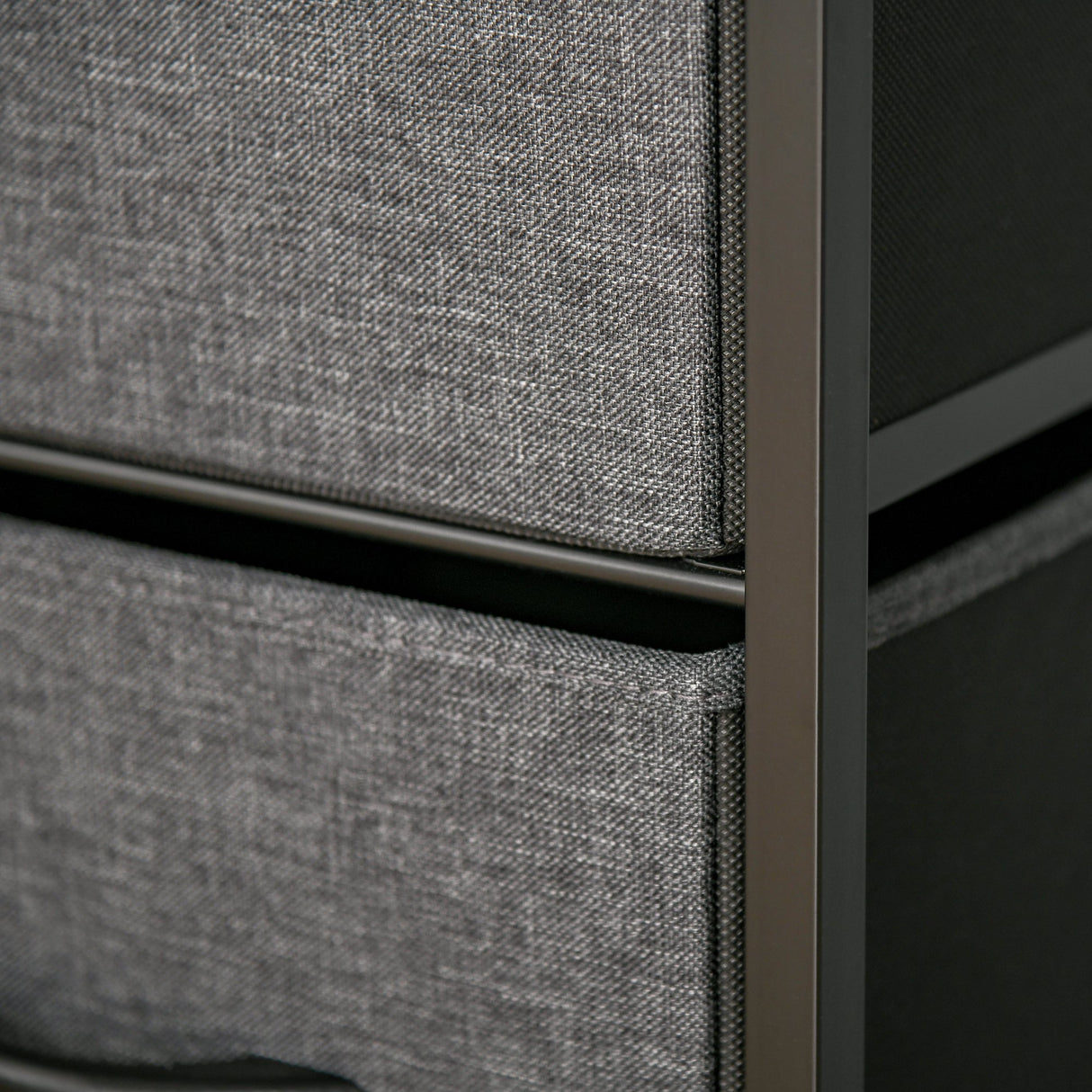 easycomfort easycomfort mobile cassettiera multiuso con 4 cassetti in tessuto 58x29x103cm marrone