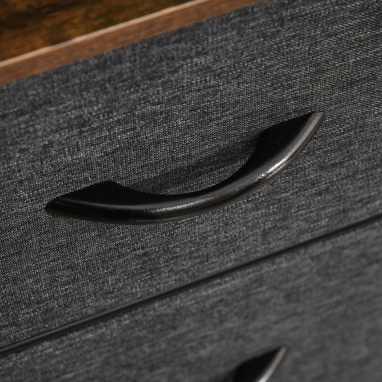 easycomfort easycomfort mobile cassettiera multiuso con cassetti in tessuto 80x29x71cm marrone