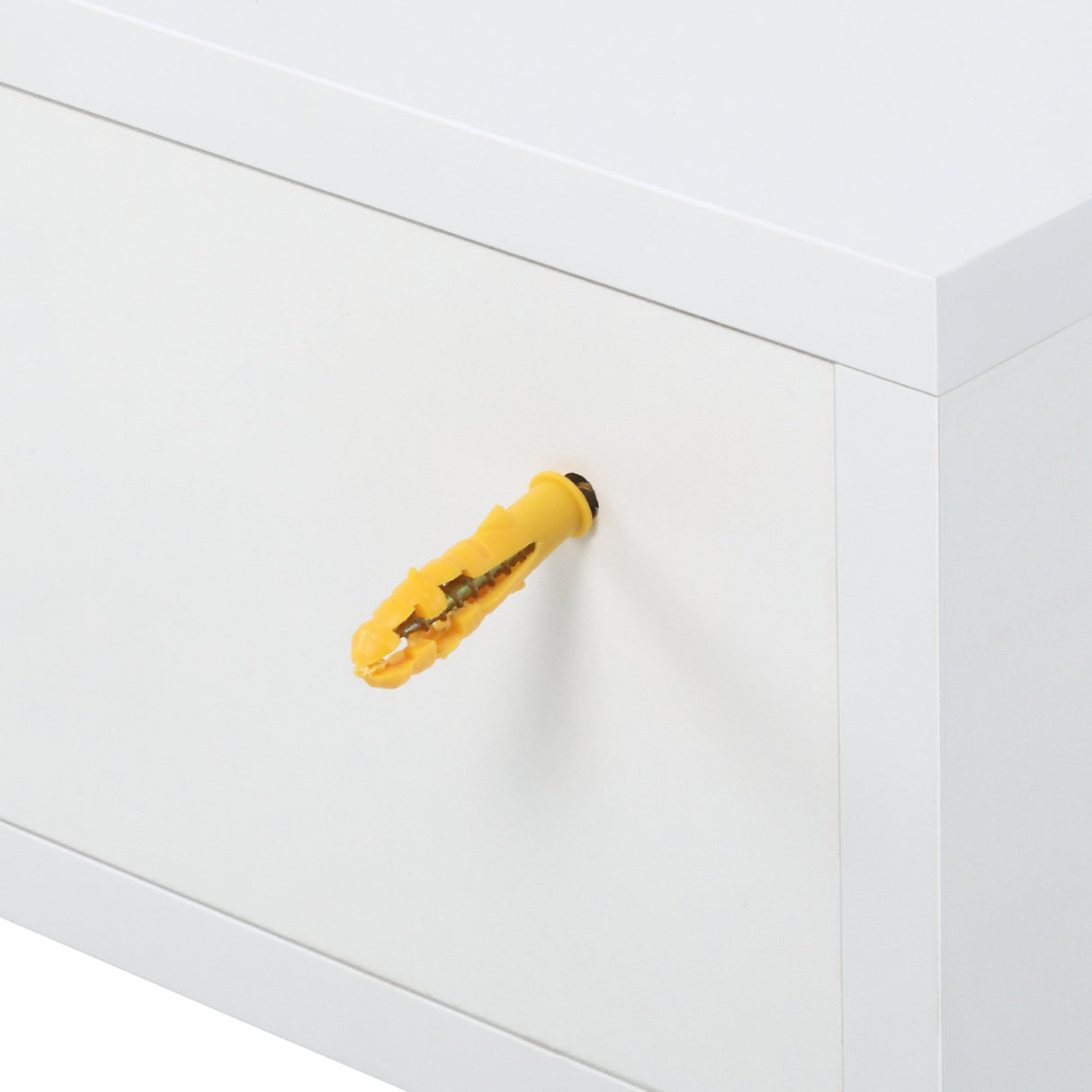 easycomfort easycomfort set 2 comodini sospesi in legno design moderno 40x30x15cm bianco