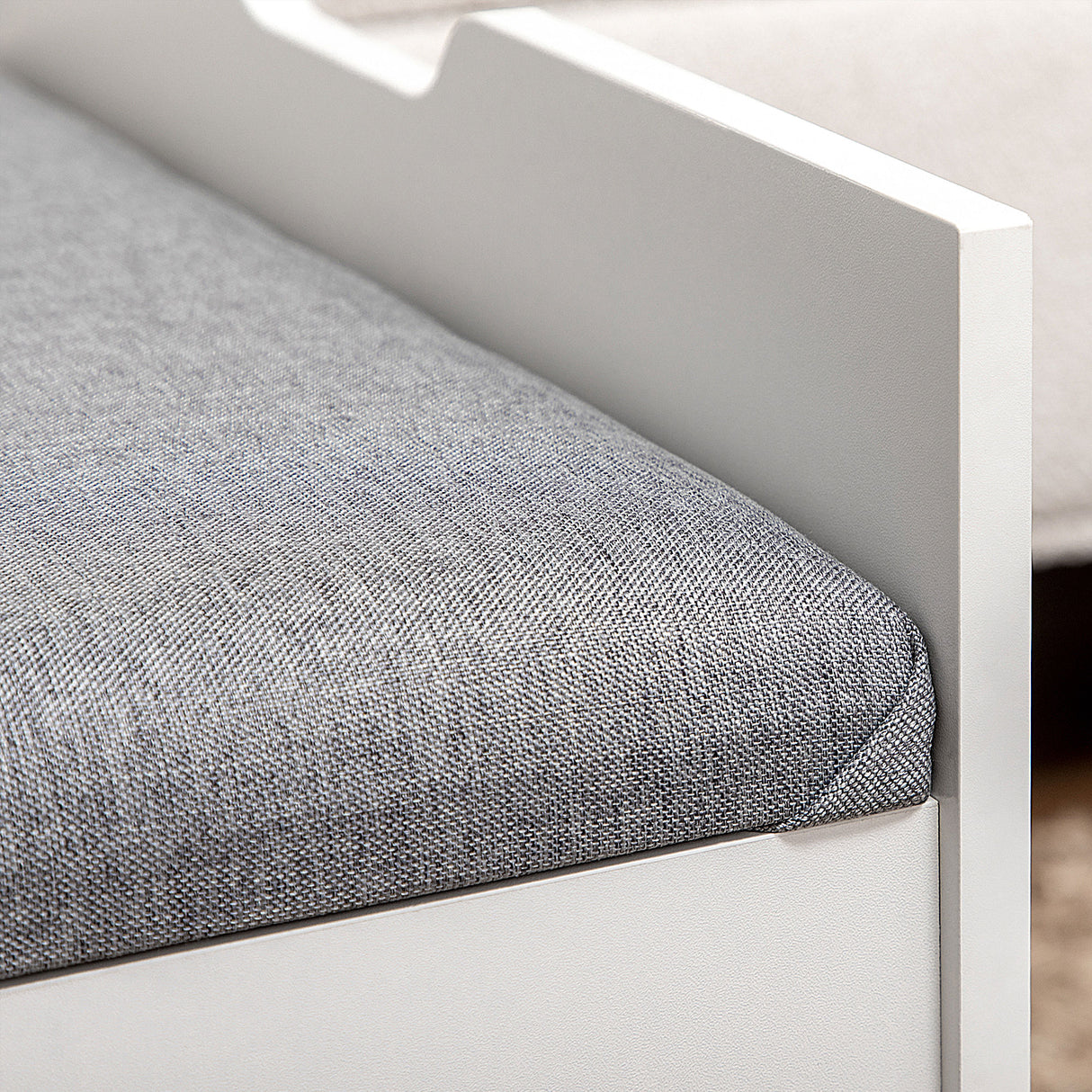 easycomfort easycomfort toeletta da camera con specchiera cassetto e sgabello abbinato in legno bianco