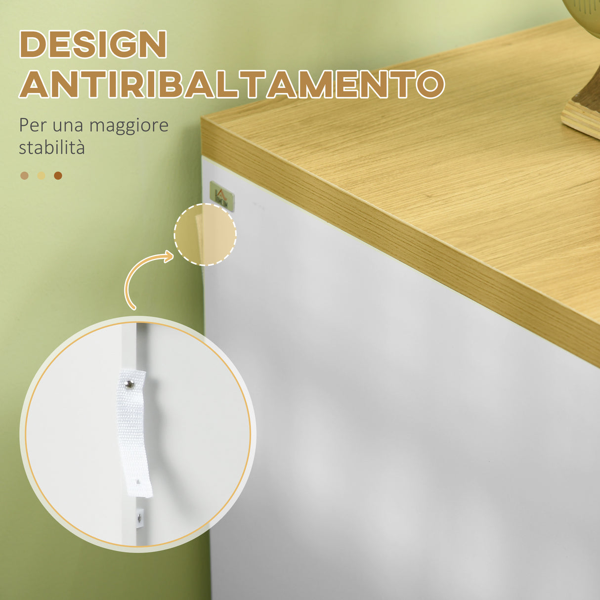 easycomfort easycomfort cassettiera 6 cassetti moderna in truciolato per camera da letto e ingresso 140x37x75cm bianco e color legno