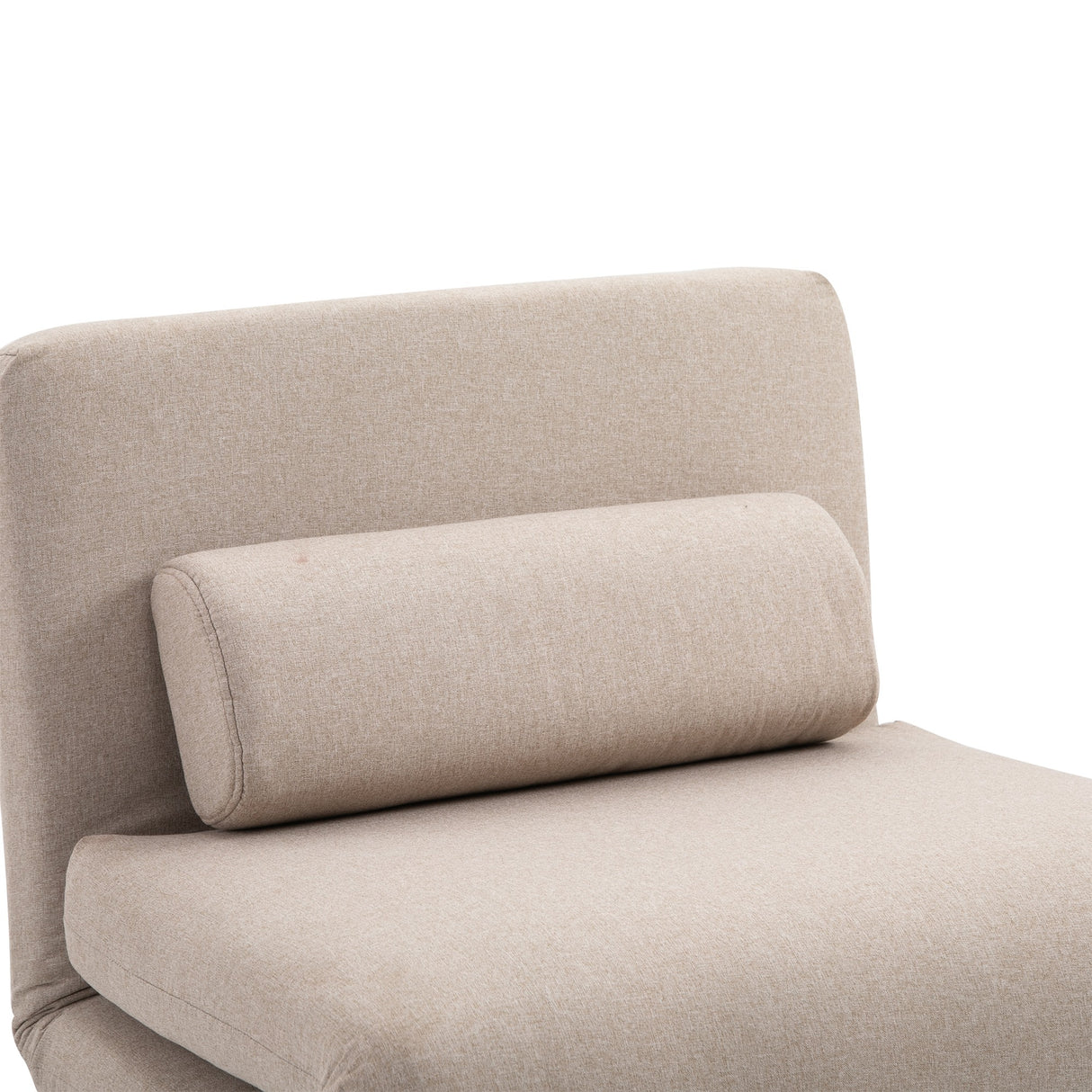 easycomfort easycomfort poltrona letto singolo con materasso e cuscino imbottito telaio in metallo beige ean 8055776911885