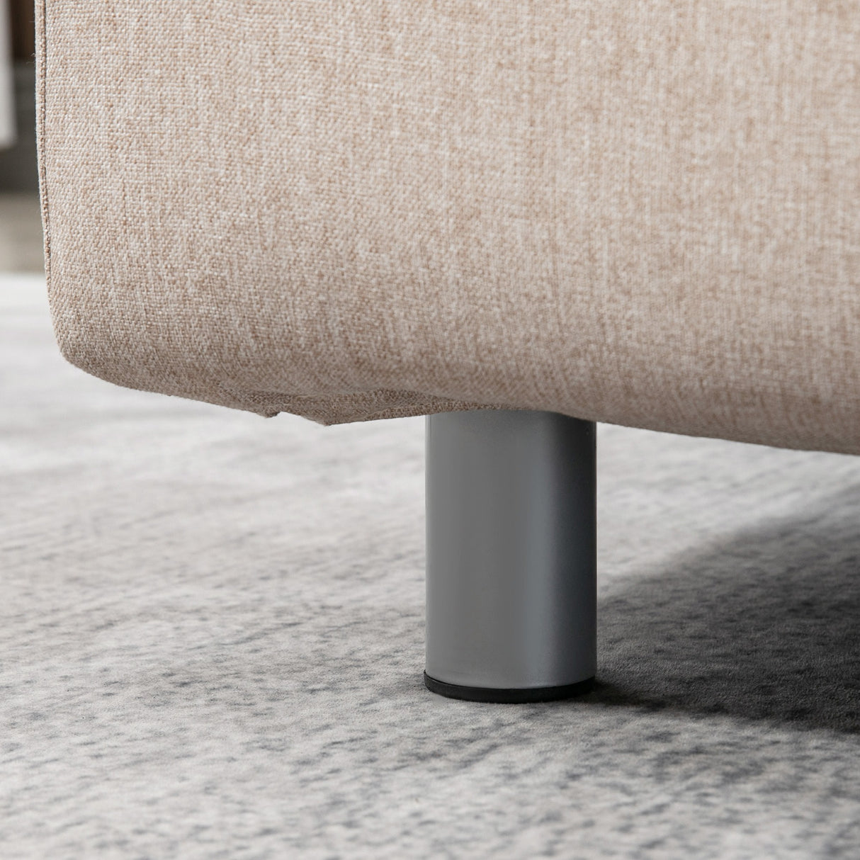 easycomfort easycomfort divano letto 2 posti letto 1 piazza in acciaio e tessuto con 4 cuscini crema ean 8055776914848