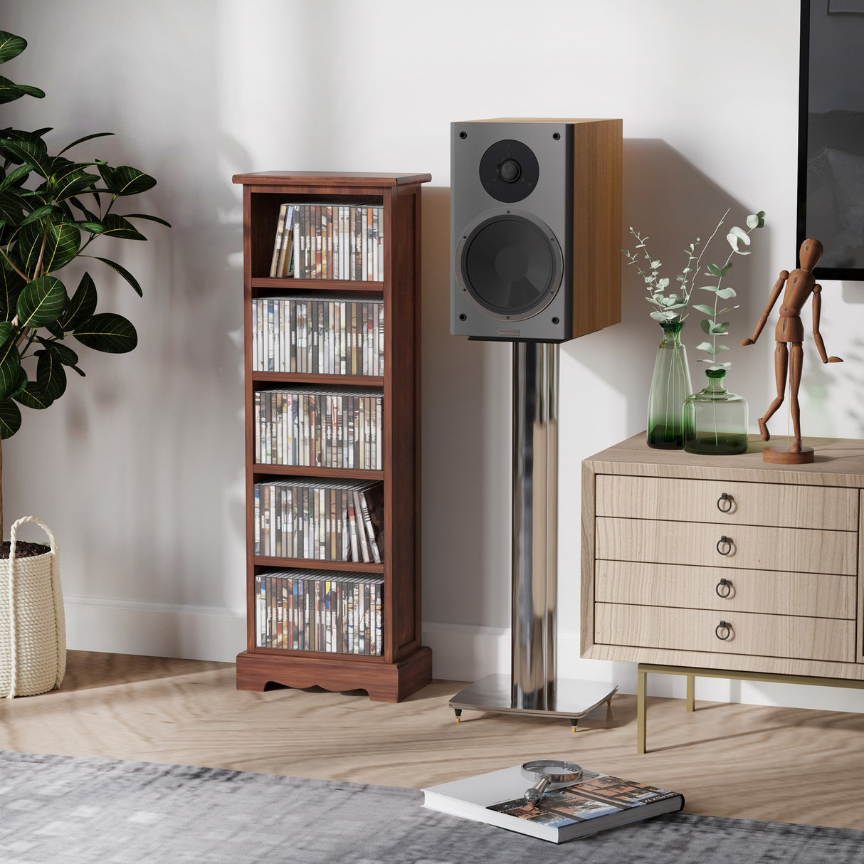 easycomfort easycomfort mobiletto 5 ripiani in legno marrone 30x17x90cm ean 8054144131269