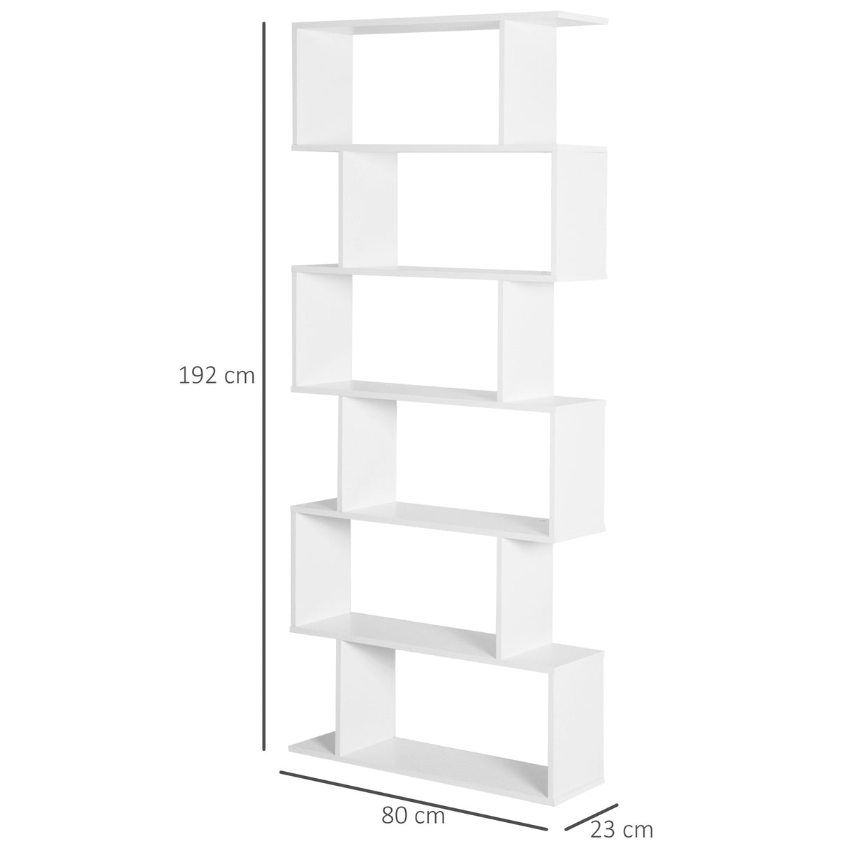 easycomfort easycomfort libreria di design moderno scaffale bianco 80x23x192cm ean 8054111844444