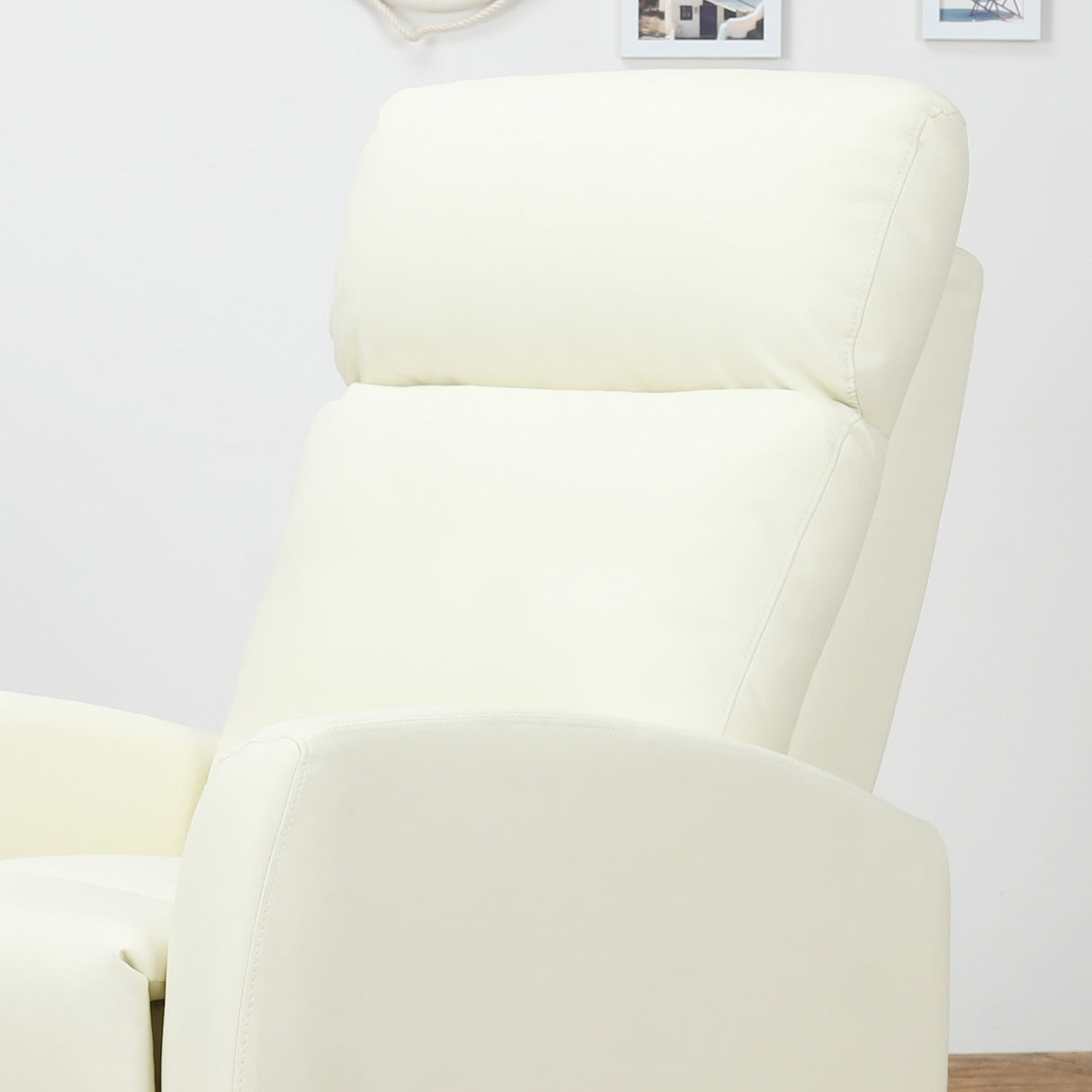 easycomfort easycomfort poltrona relax reclinabile ergonomica ecopelle 65 92 100cm crema ean 8055776911489