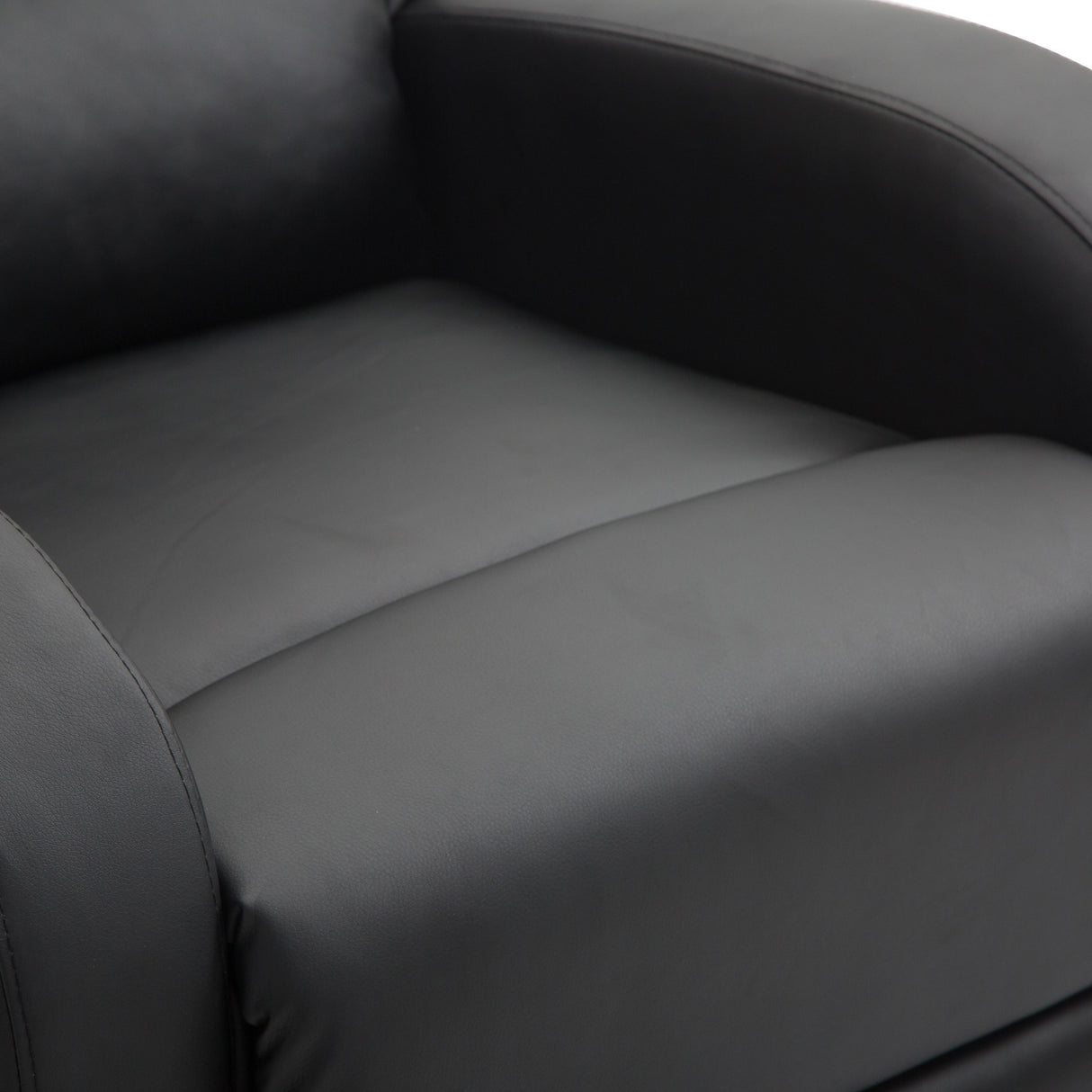 easycomfort easycomfort poltrona relax reclinabile con poggiapiedi in ecopelle nero ean 8055776911762