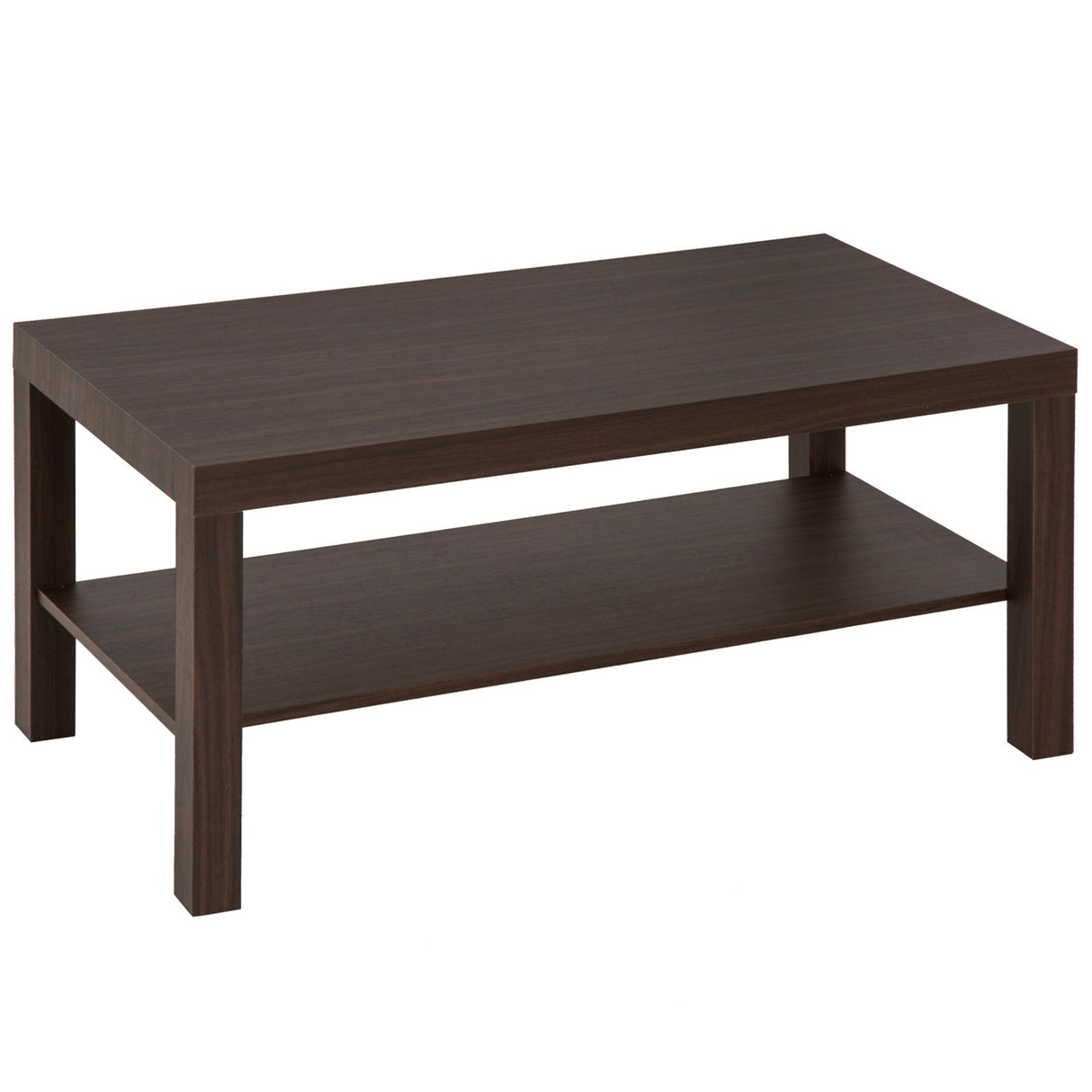 easycomfort easycomfort tavolino basso in legno da soggiorno noce 90x45x40.5cm ean 8054111845045