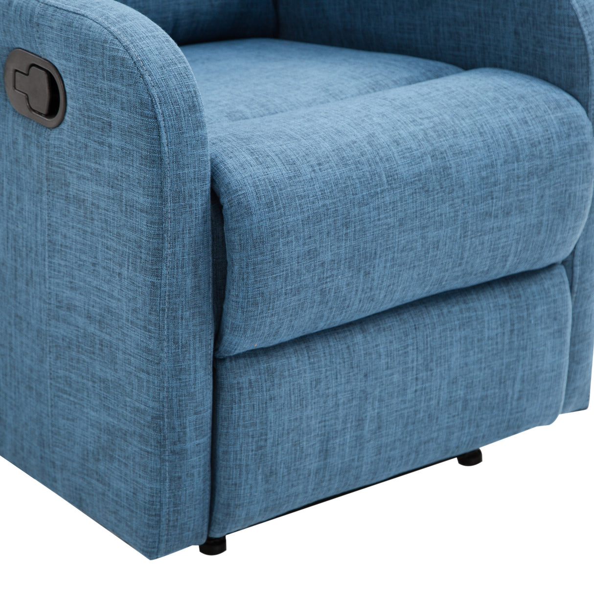 easycomfort easycomfort poltrona relax reclinabile manuale con poggiapiedi portata 125kg tessuto blu 66 83 107cm ean 8055776912165