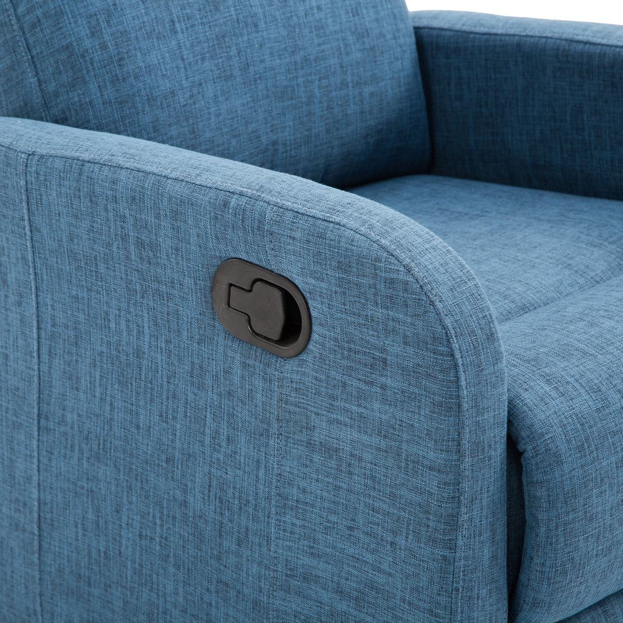 easycomfort easycomfort poltrona relax reclinabile manuale con poggiapiedi portata 125kg tessuto blu 66 83 107cm ean 8055776912165