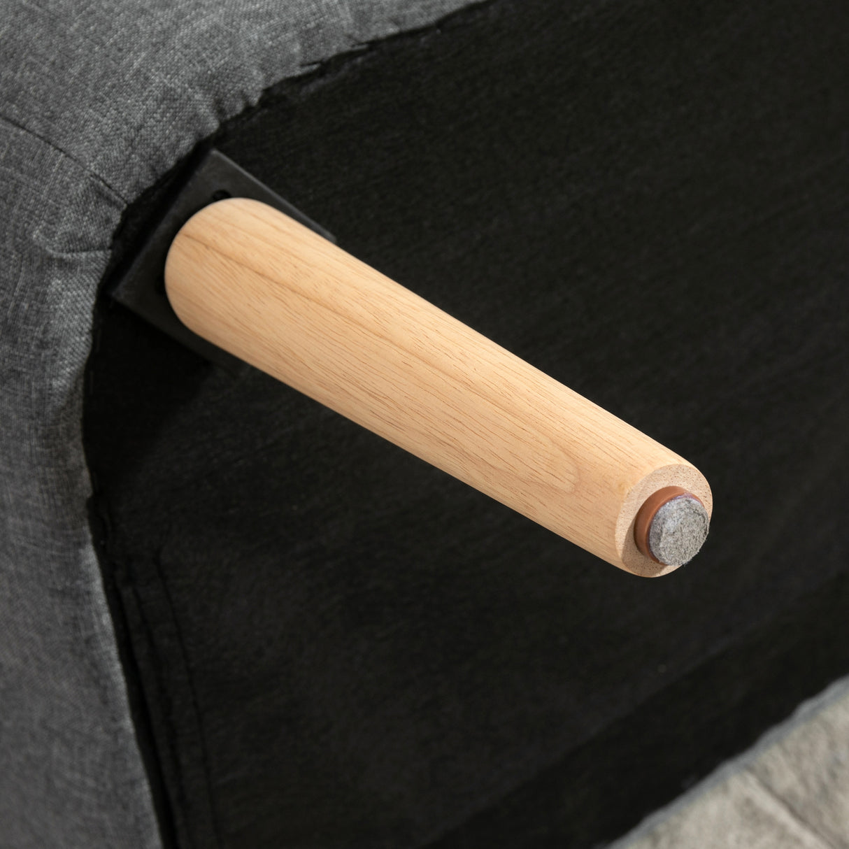 easycomfort easycomfort divano 2 posti moderno in tessuto senza braccioli struttura e gambe in legno grigio chiaro