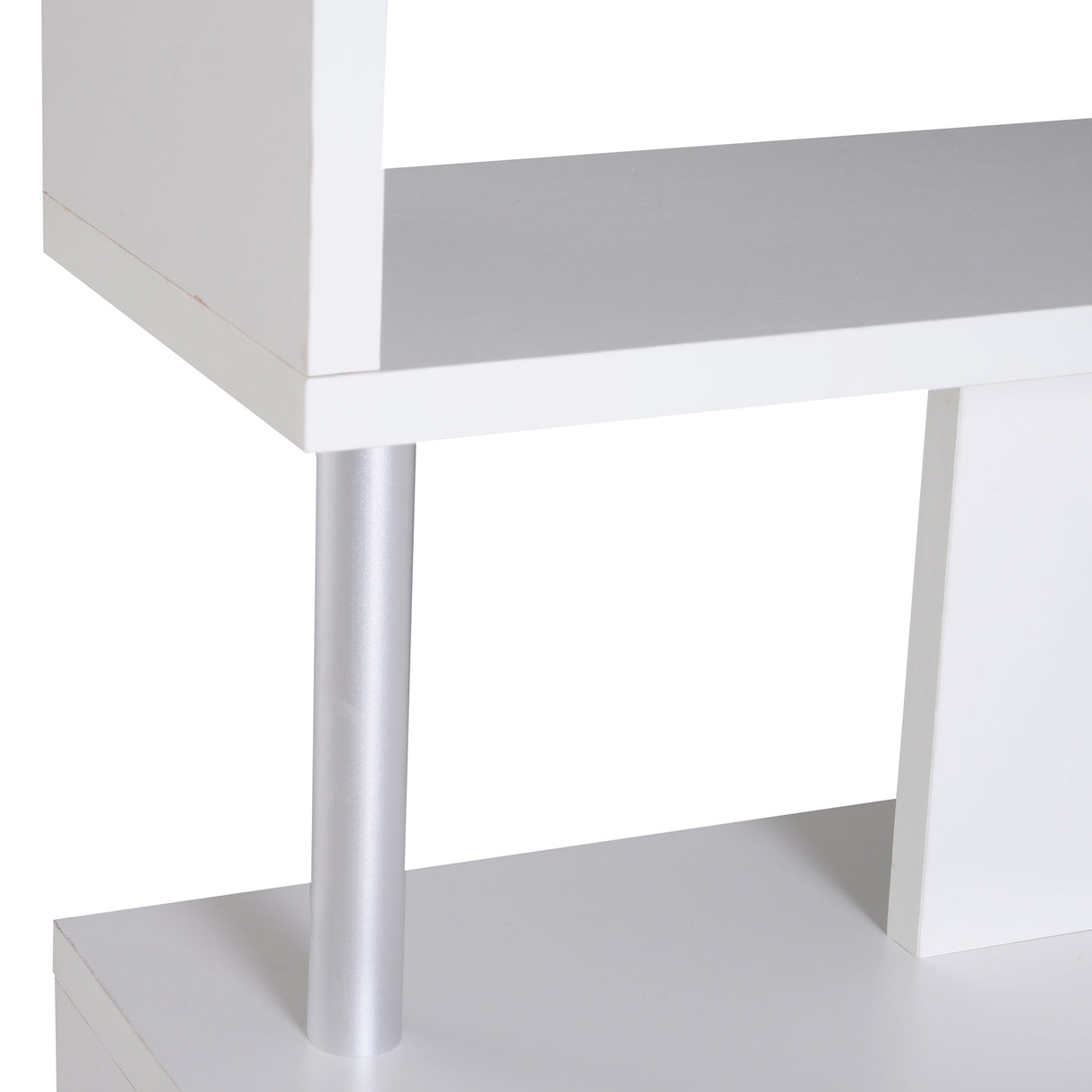 easycomfort easycomfort mobile a scaffali libreria 5 livelli in legno bianco 120x28 6x160cm