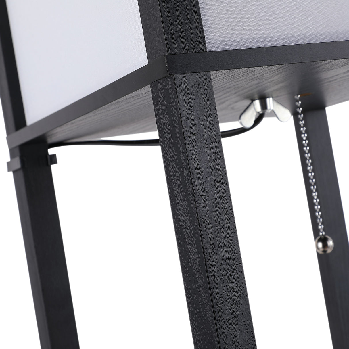 easycomfort easycomfort lampada da terra con libreria 3 livelli nero 26 x 26 x 160 cm ean 8054111846059