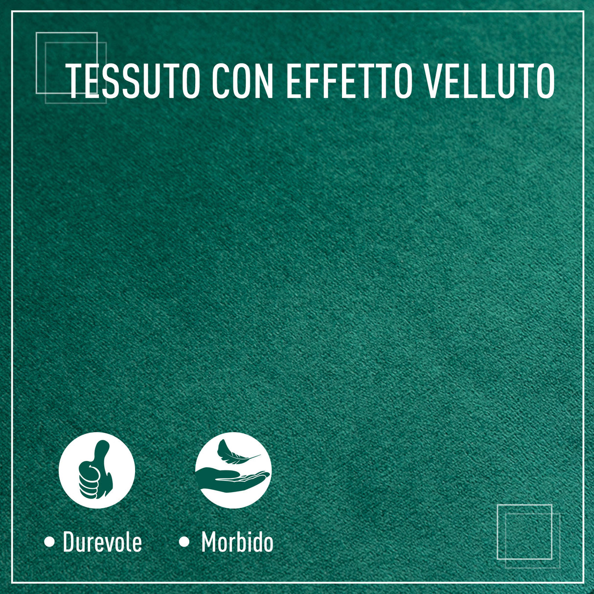 easycomfort easycomfort poltroncina con rivestimento in velluto verde e gambe in legno ean 8055776910642