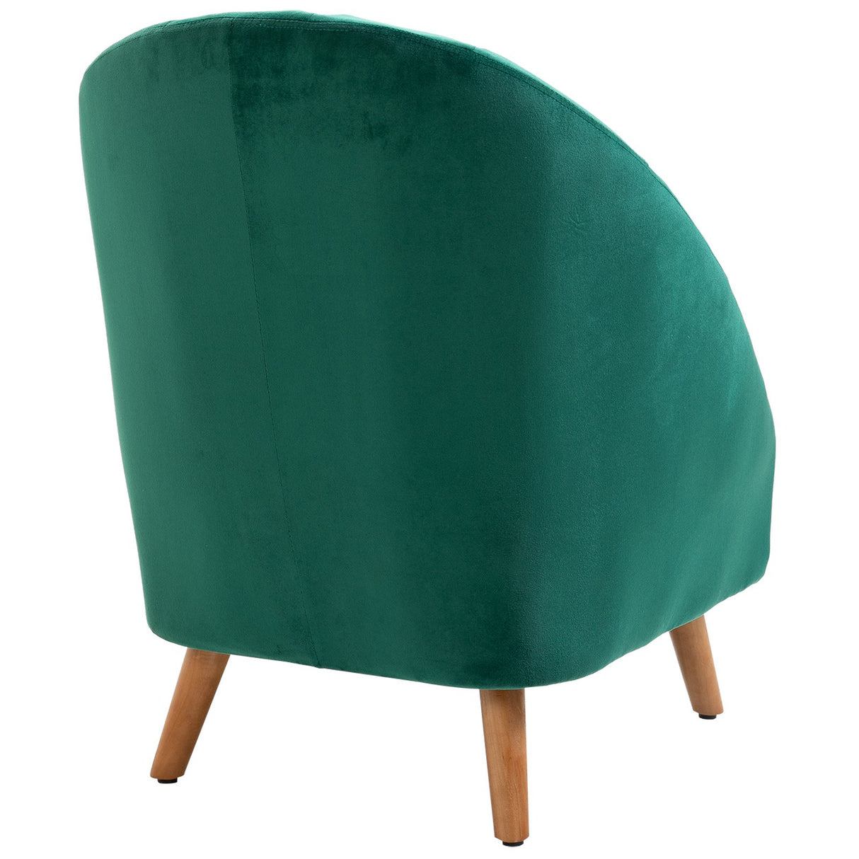 easycomfort easycomfort poltroncina con rivestimento in velluto verde e gambe in legno ean 8055776910642