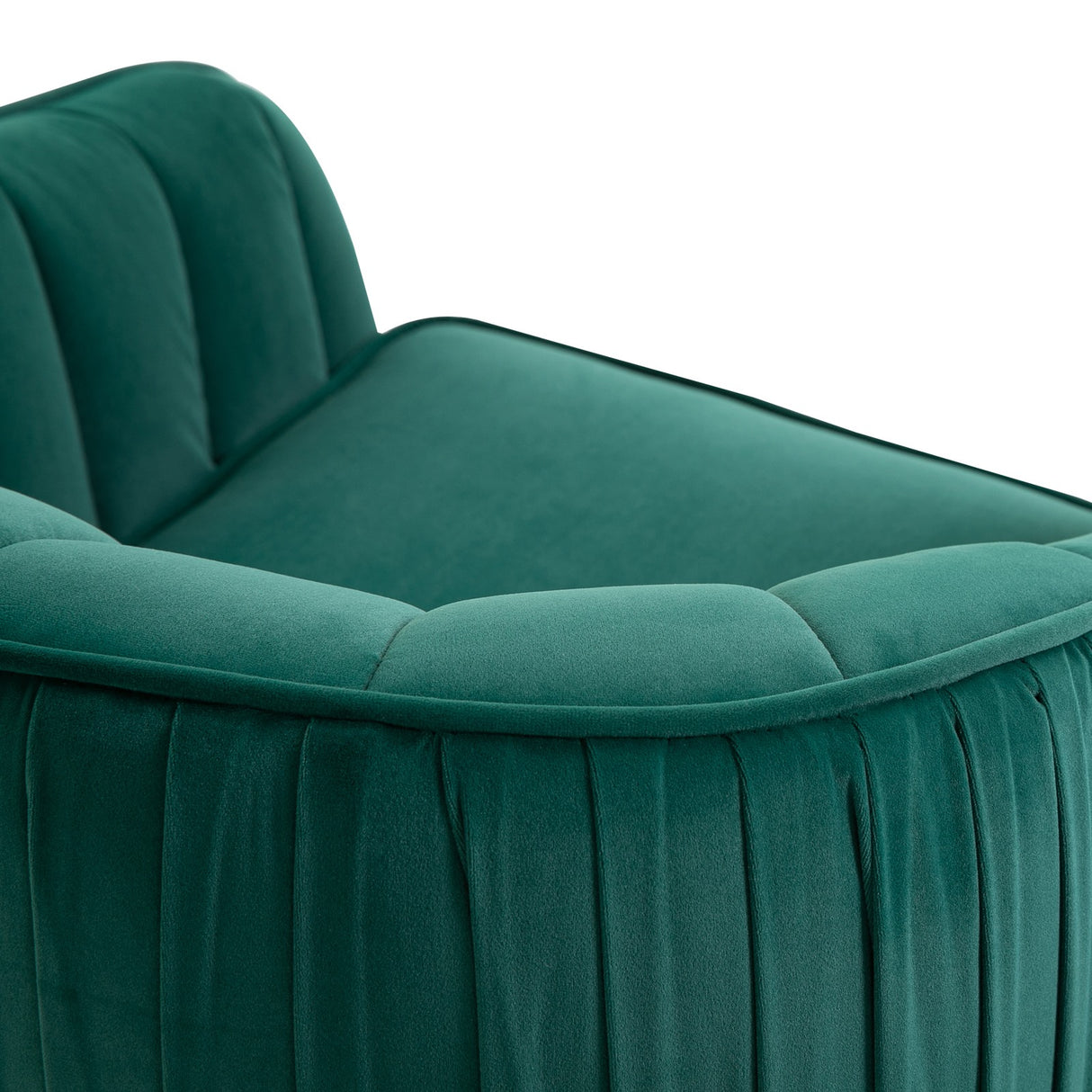 easycomfort easycomfort poltrona in velluto verde con gambe in metallo dorato ean 8055776915777