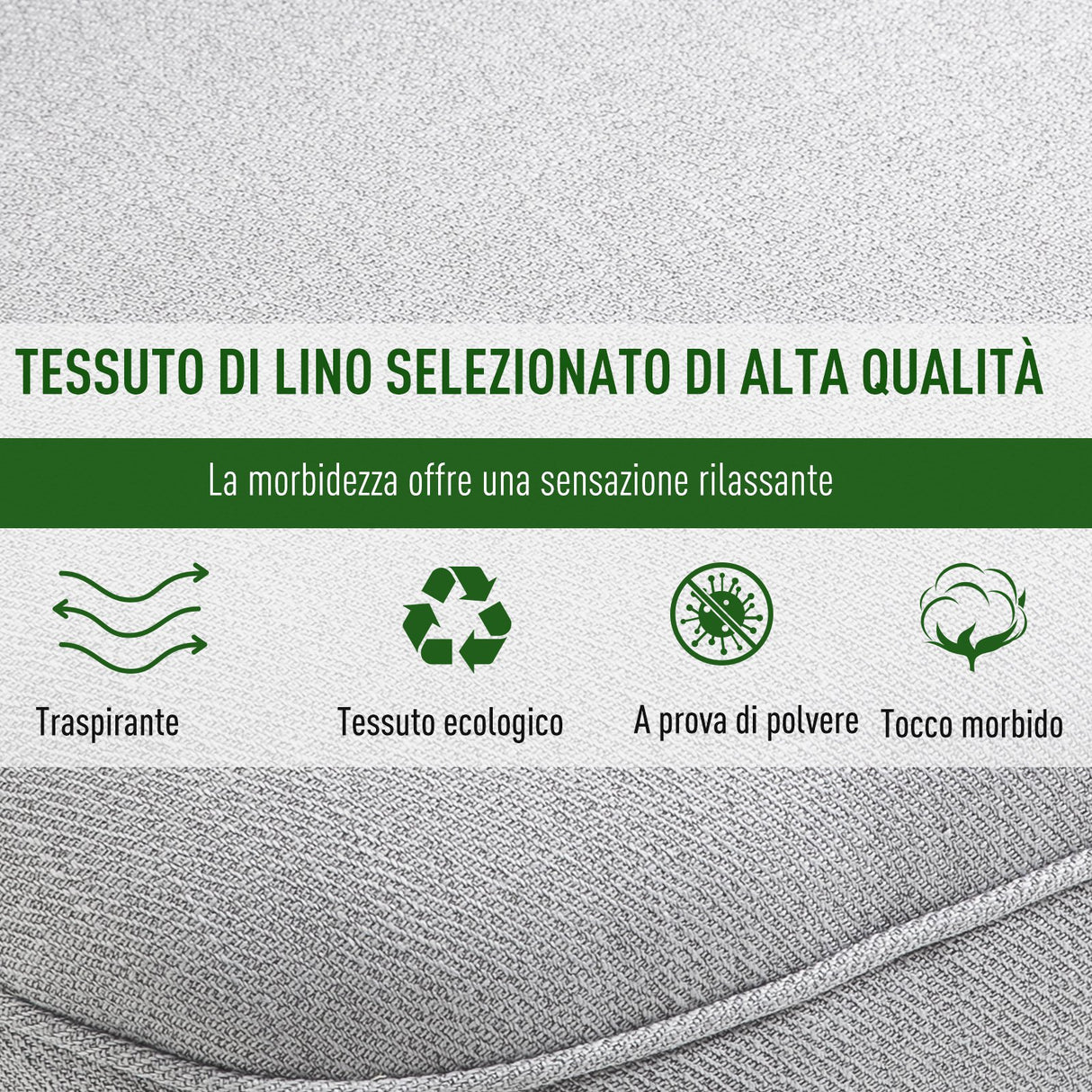 easycomfort easycomfort poltroncina imbottita in legno e lino con cuscino sfoderabile grigio ean 8054144134956