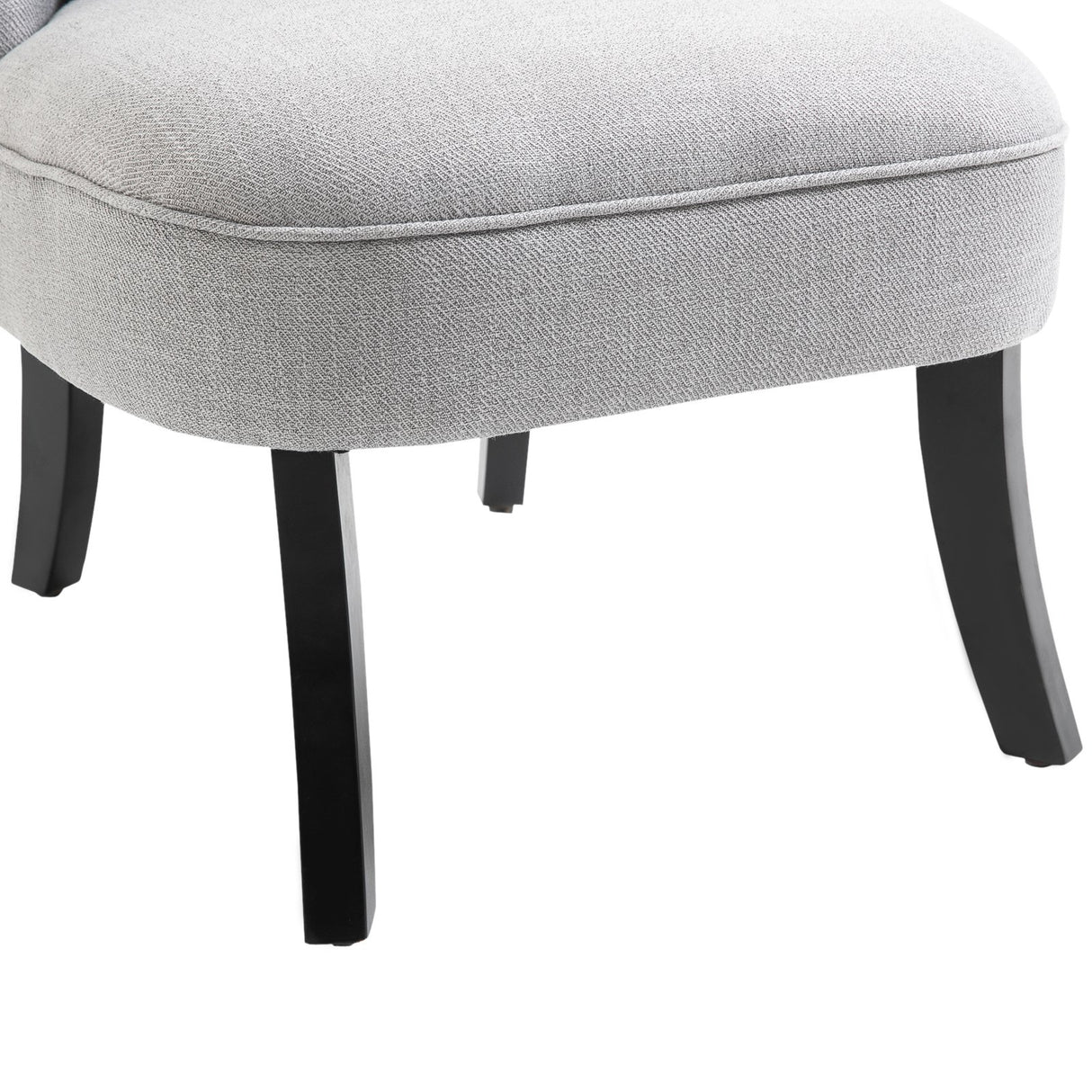 easycomfort easycomfort poltroncina imbottita in legno e lino con cuscino sfoderabile grigio ean 8054144134956