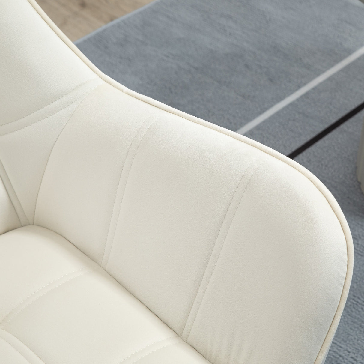 easycomfort easycomfort poltrona design scandinava in legno ed effetto velluto crema per soggiorno o ufficio 68 5x61x72 5 cm