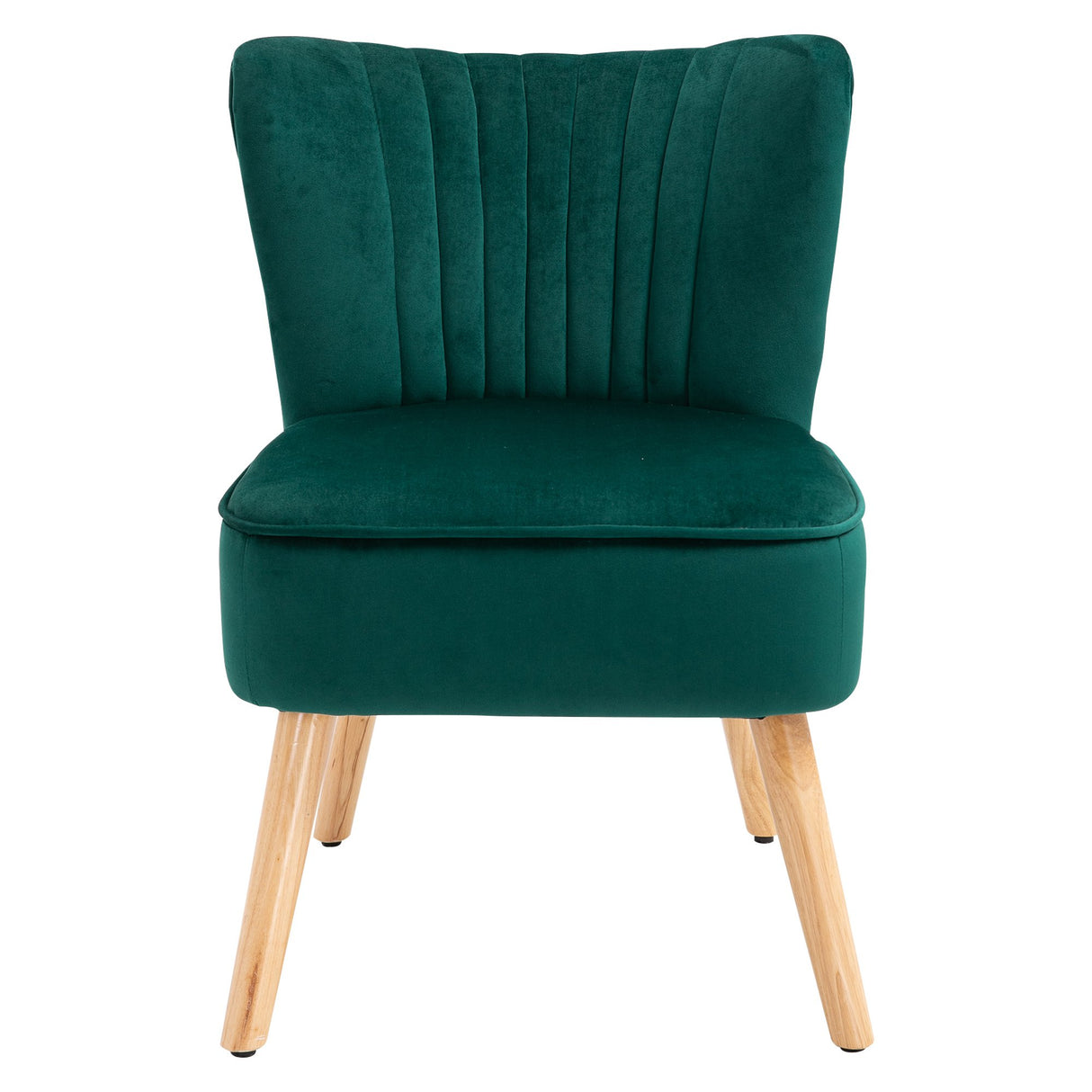 easycomfort easycomfort poltroncina stile nordico dal design ergonomico in legno e velluto verde ean 8055776914923
