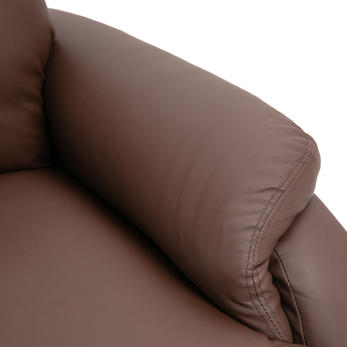 easycomfort easycomfort poltrona relax manuale con schienale reclinabile e poggiapiedi in similpelle marrone ean 8054144131764