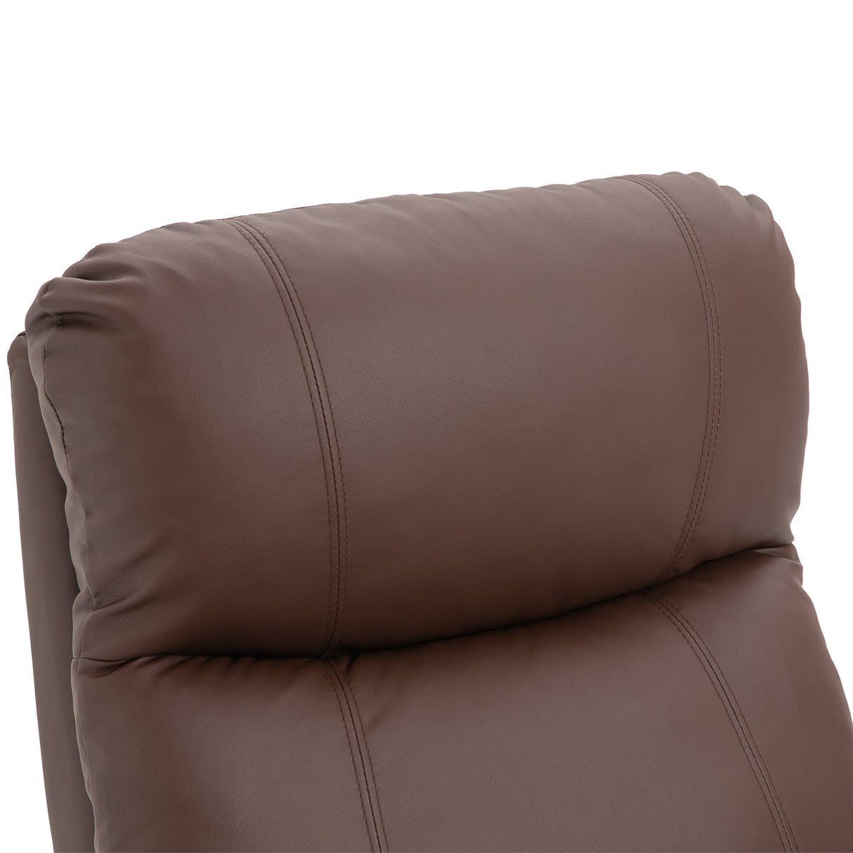 easycomfort easycomfort poltrona relax manuale con schienale reclinabile e poggiapiedi in similpelle marrone ean 8054144131764