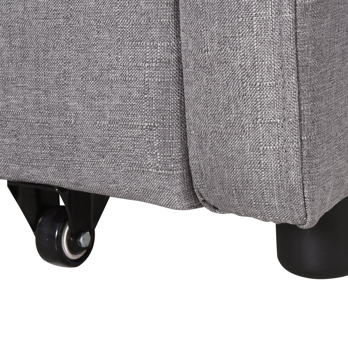 easycomfort easycomfort divano letto 2 posti 2 in 1 con vano contenitore e design moderno letto singolo imbottito e rivestito in lino grigio