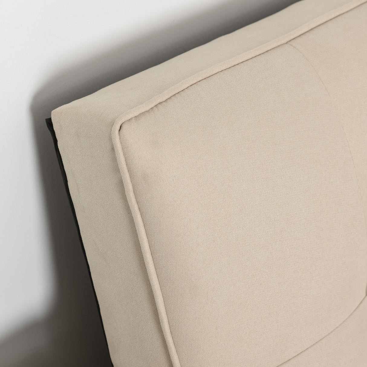 easycomfort easycomfort divano letto 3 posti con schienale regolabile su 3 livelli 2 cuscini e braccioli rimovibili beige 185x84x85cm