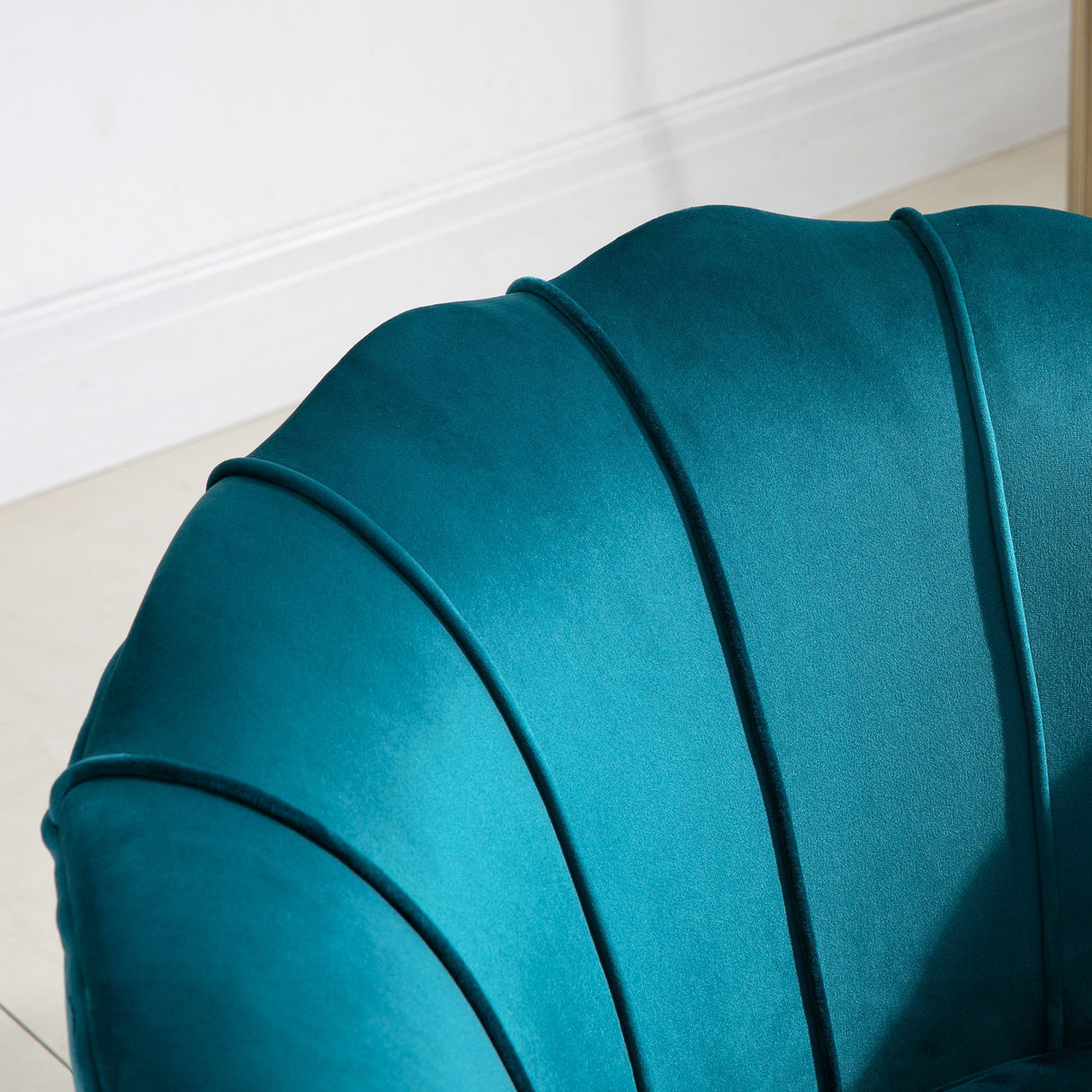 easycomfort easycomfort poltrona design vintage in velluto verde petrolio ean 8054144138367