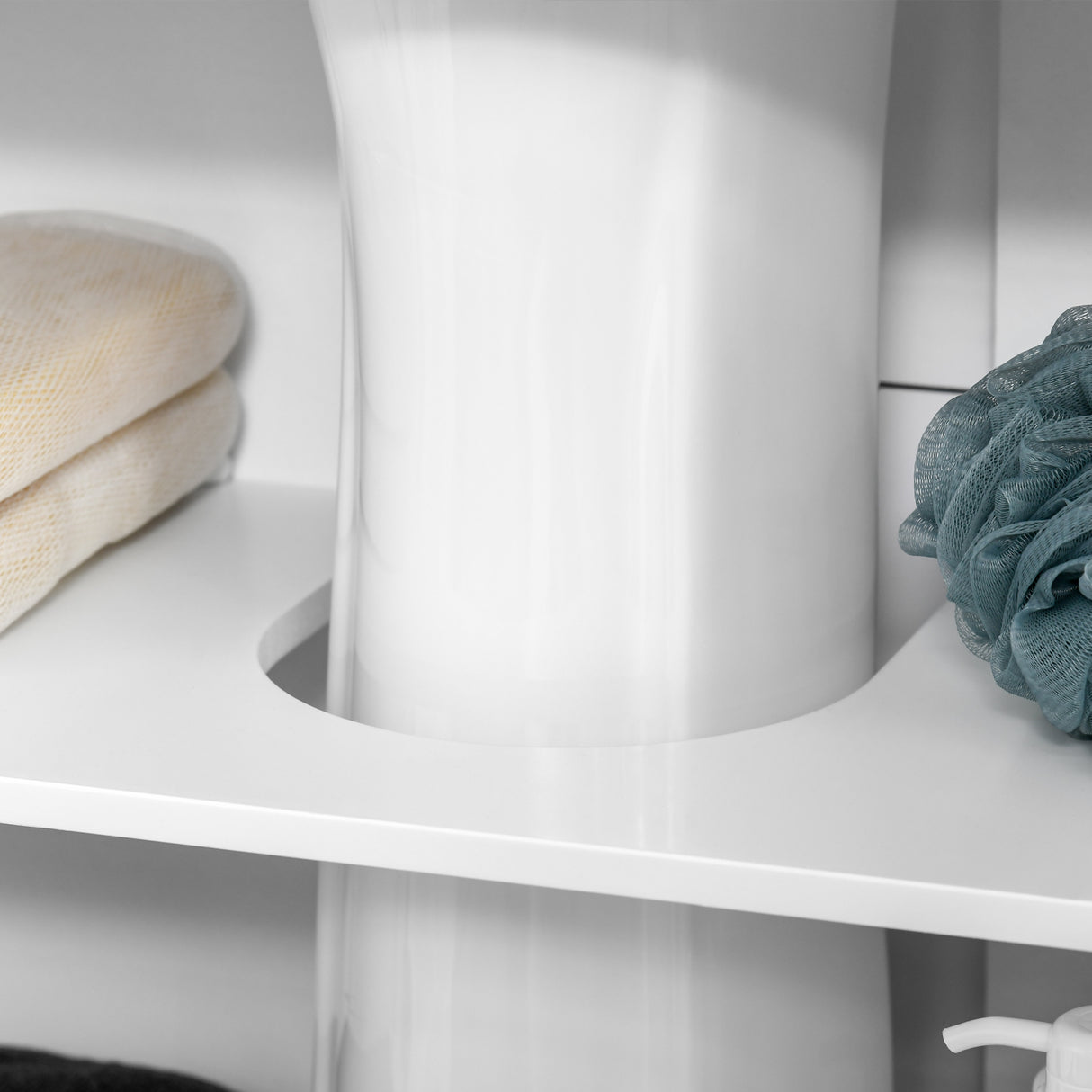 easycomfort easycomfort mobiletto da bagno sottolavabo a 2 ante in mdf salvaspazio con ripiani regolabili 60x30x60cm bianco