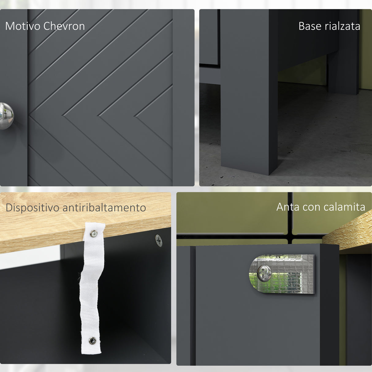 easycomfort easycomfort mobile bagno salvaspazio con armadietto e ripiano aperto in legno 32x30x80cm grigio