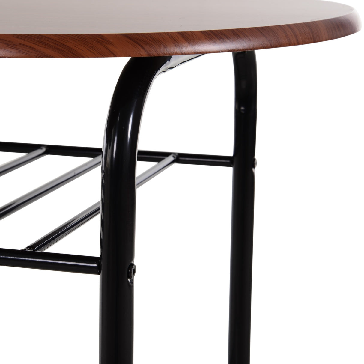 easycomfort easycomfort set da pranzo 3 pezzi tavolo con 2 sedie marrone legno e nero ean 8054111847506