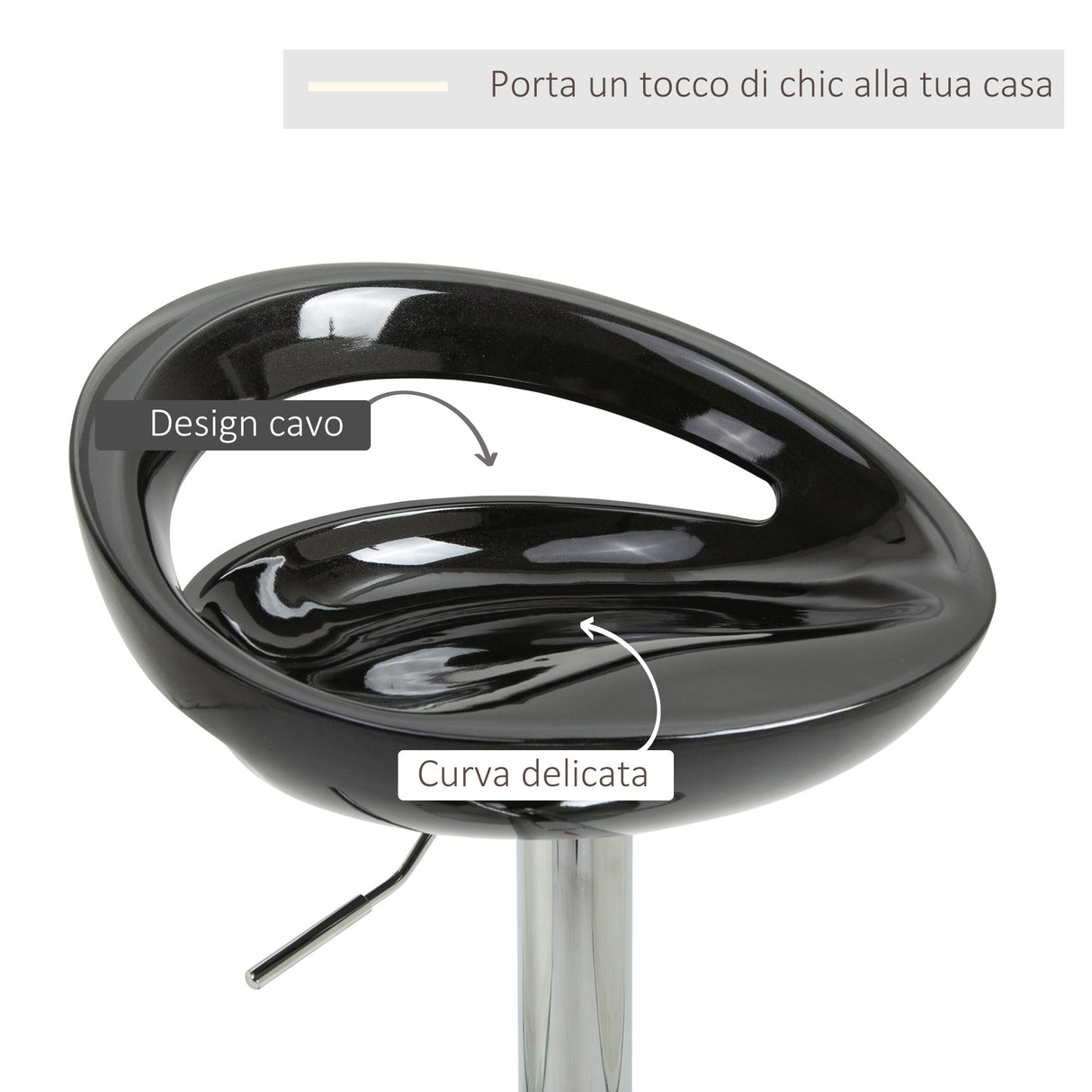 easycomfort easycomfort set 2 sgabelli da bar girevoli con poggiapiedi altezza regolabile nero ean 8054144139012