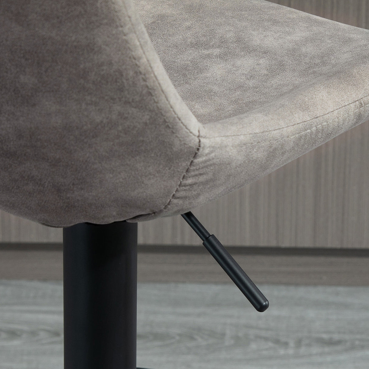 easycomfort easycomfort set 2 sgabelli da bar con schienale poggiapiedi e altezza regolabile stile industriale grigio