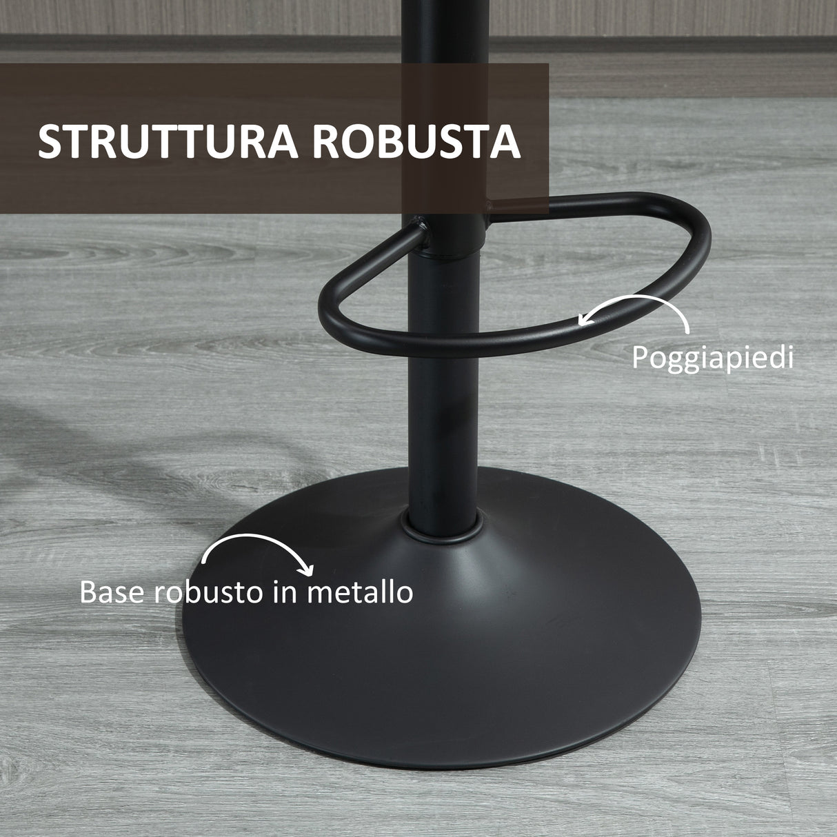 easycomfort easycomfort set 2 sgabelli da bar in stile industriale con altezza regolabile in similpelle marrone ean 8054144137940