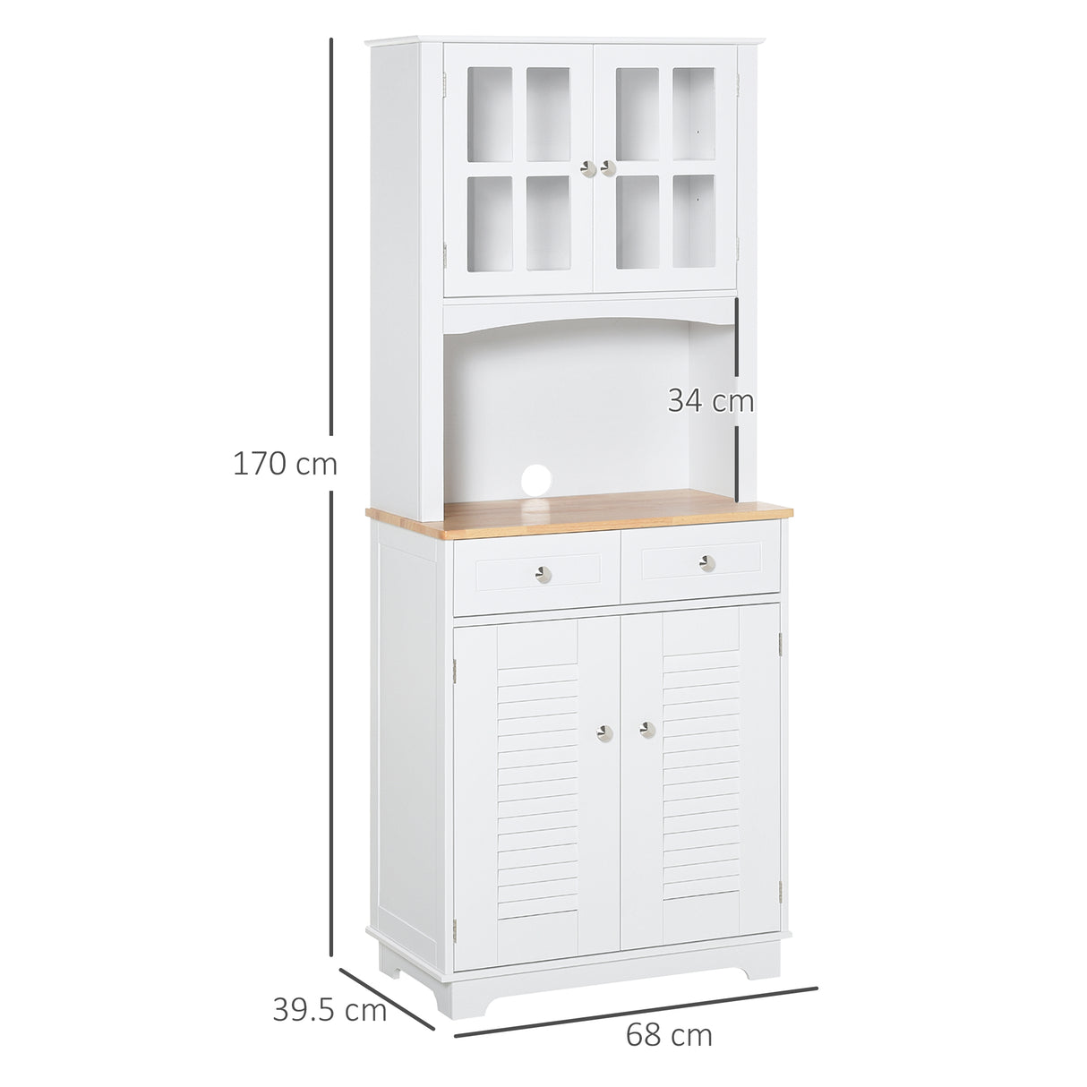 easycomfort easycomfort credenza alta per cucina mobile buffet in legno bianco ean 8054144135472