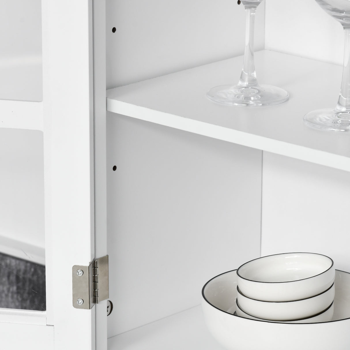 easycomfort easycomfort credenza alta per cucina mobile buffet in legno bianco ean 8054144135472