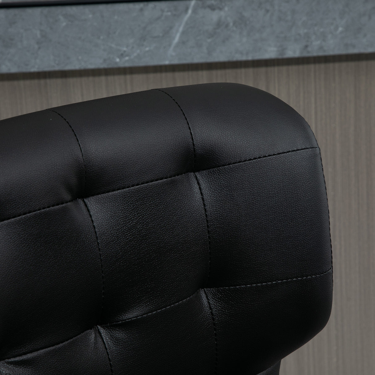 easycomfort easycomfort set 2 sgabelli da bar girevoli imbottiti con altezza regolabile similpelle nero