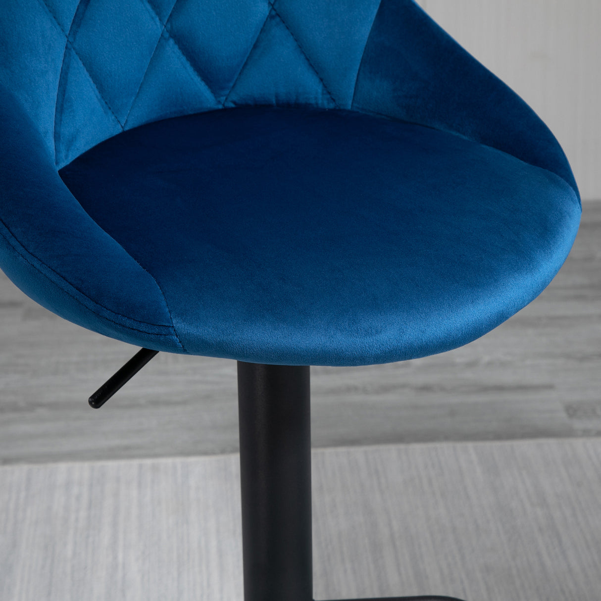 easycomfort easycomfort set 2 sgabelli da bar di design girevoli con altezza regolabile blu