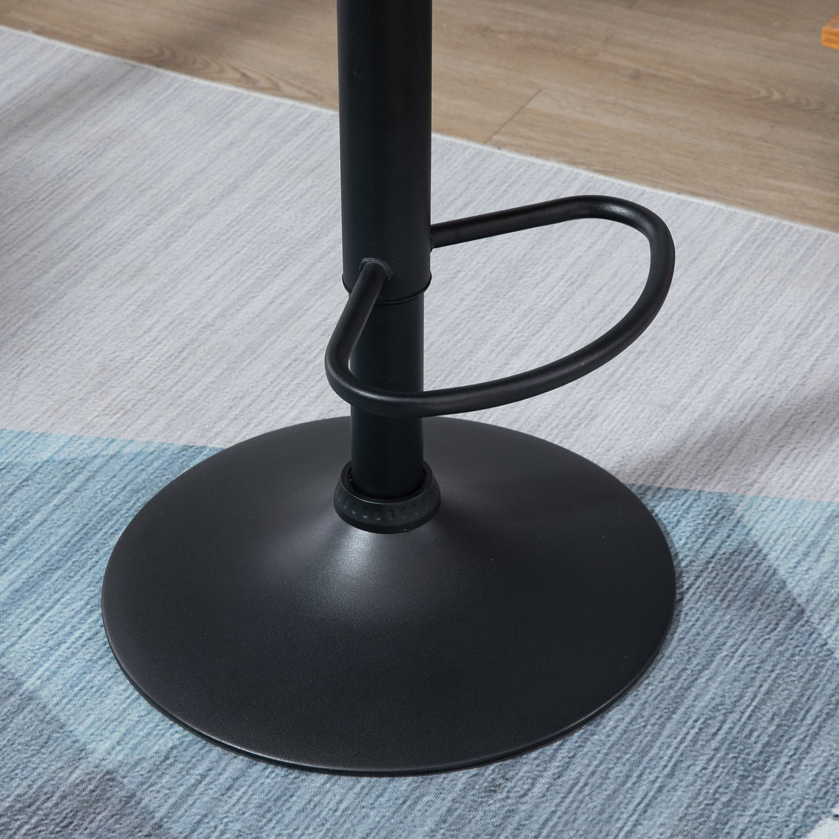 easycomfort easycomfort set 2 sgabelli da bar girevoli con altezza regolabile rivestimento velluto e base rotonda grigio