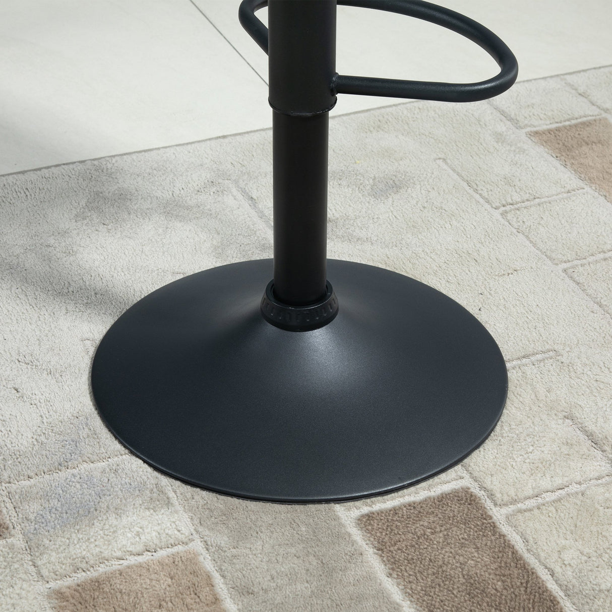 easycomfort easycomfort set 2 sgabelli da bar girevoli con altezza regolabile rivestimento velluto e base rotonda blu