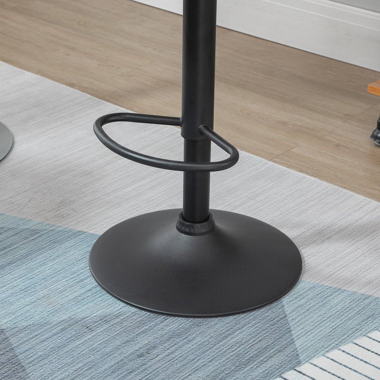 easycomfort easycomfort set 2 sgabelli da bar girevoli con altezza regolabile rivestimento similpelle e base rotonda grigio