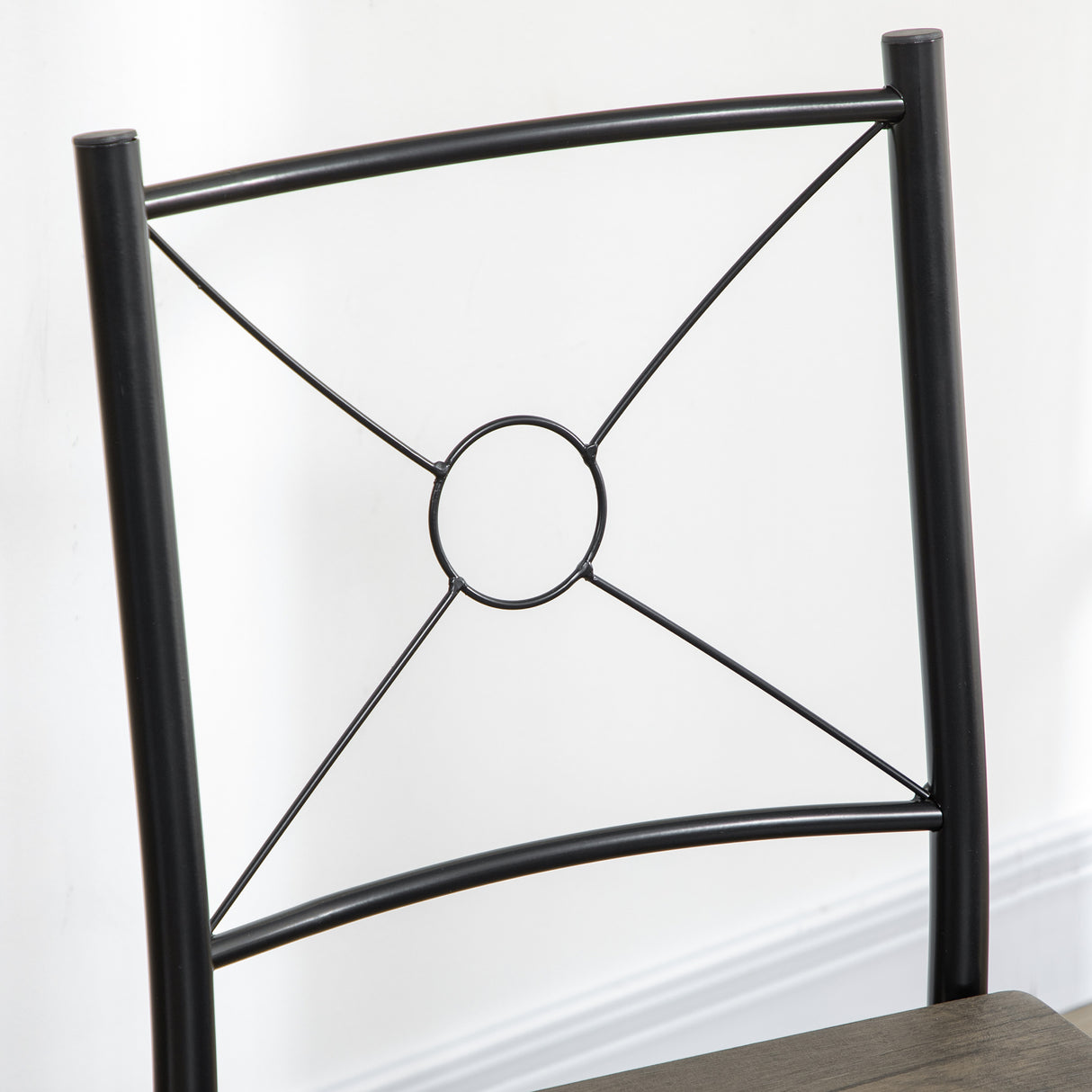 easycomfort easycomfort tavolo da pranzo con 4 sedie set 5 pezzi in mdf e metallo per sala da pranzo cucina soggiorno e bar