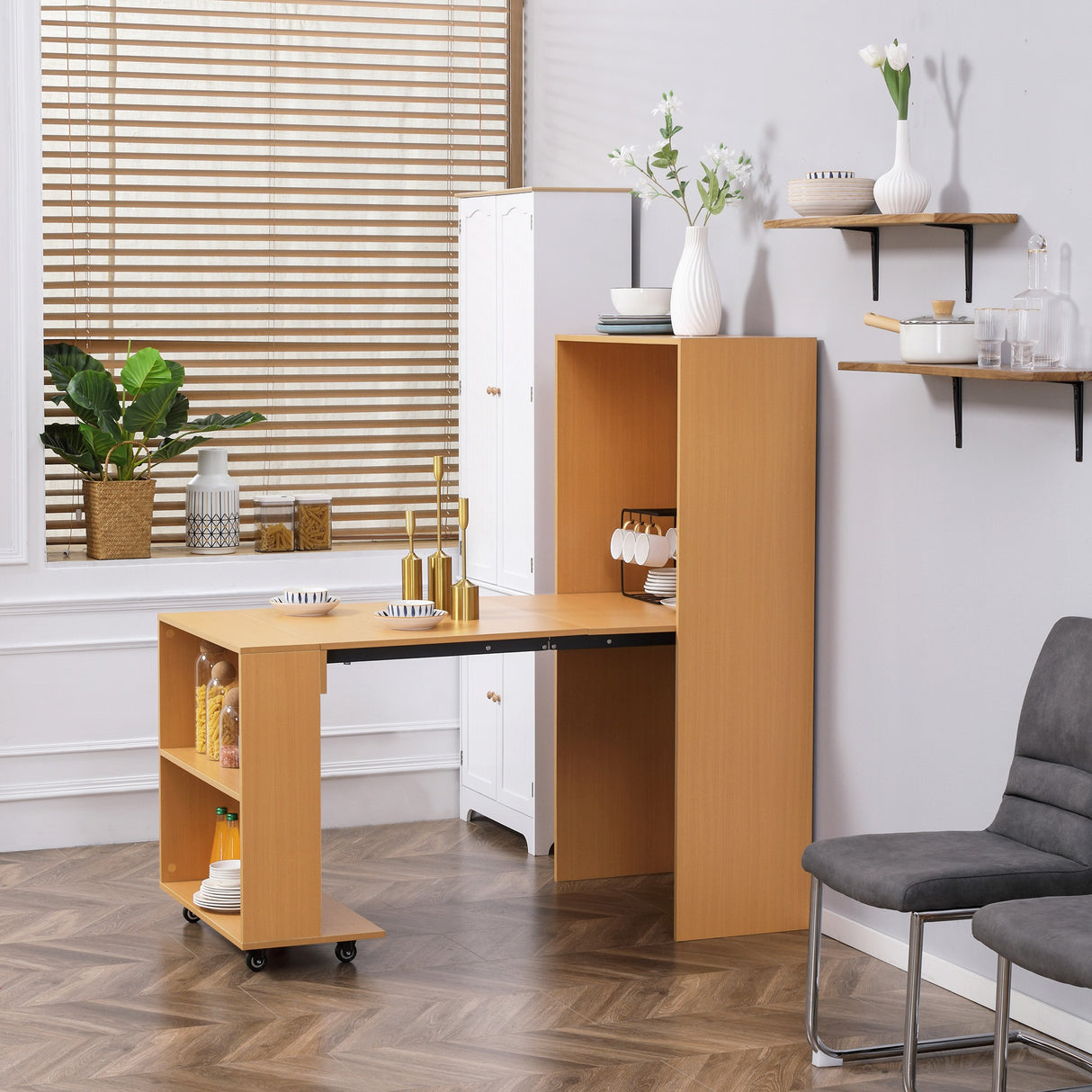 easycomfort easycomfort tavolo pieghevole da pranzo max 3 persone in truciolato e acciaio 75x144x144 5 cm color legno