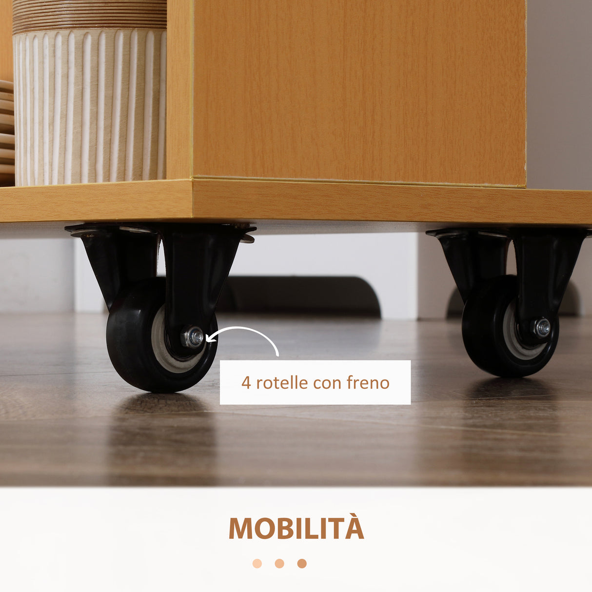 easycomfort easycomfort tavolo pieghevole da pranzo max 3 persone in truciolato e acciaio 75x144x144 5 cm color legno