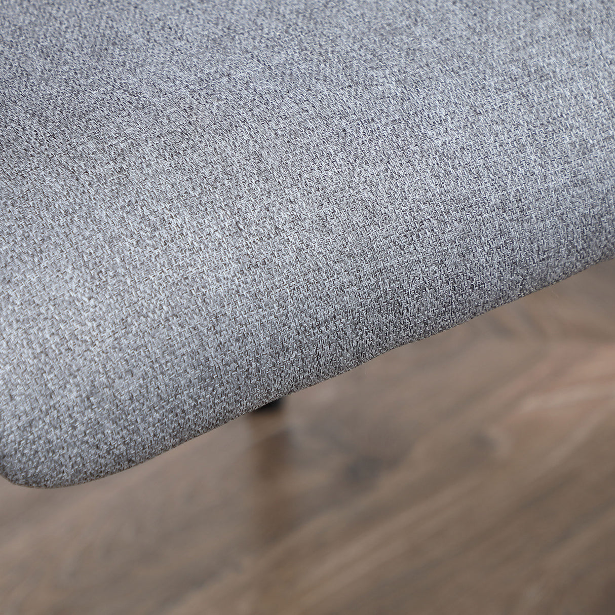 easycomfort easycomfort set da 2 sedie imbottite moderne in tessuto con braccioli e gambe in acciaio 54x54x84cm grigio